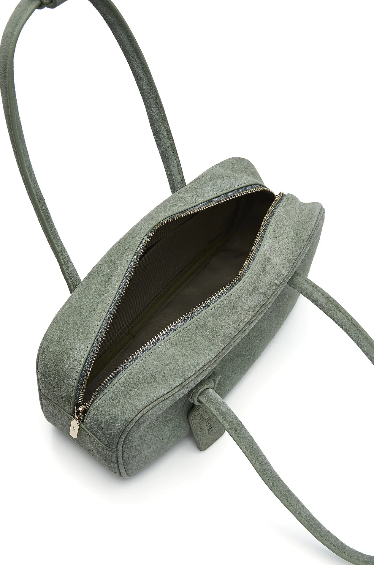 Suede East-West Shoulder Bag - Image 7