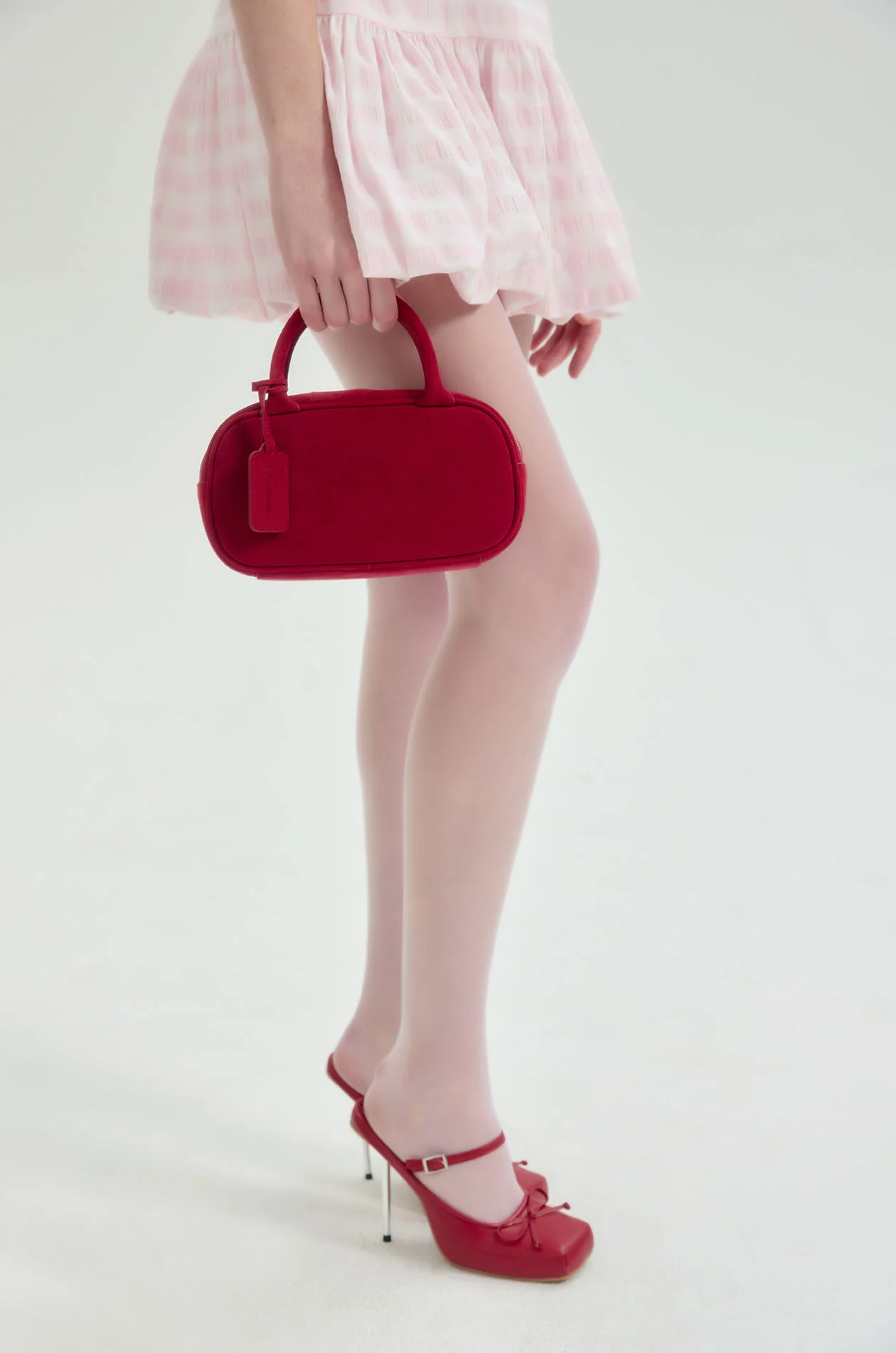 Mini Suede East-West Handbag - Image 4