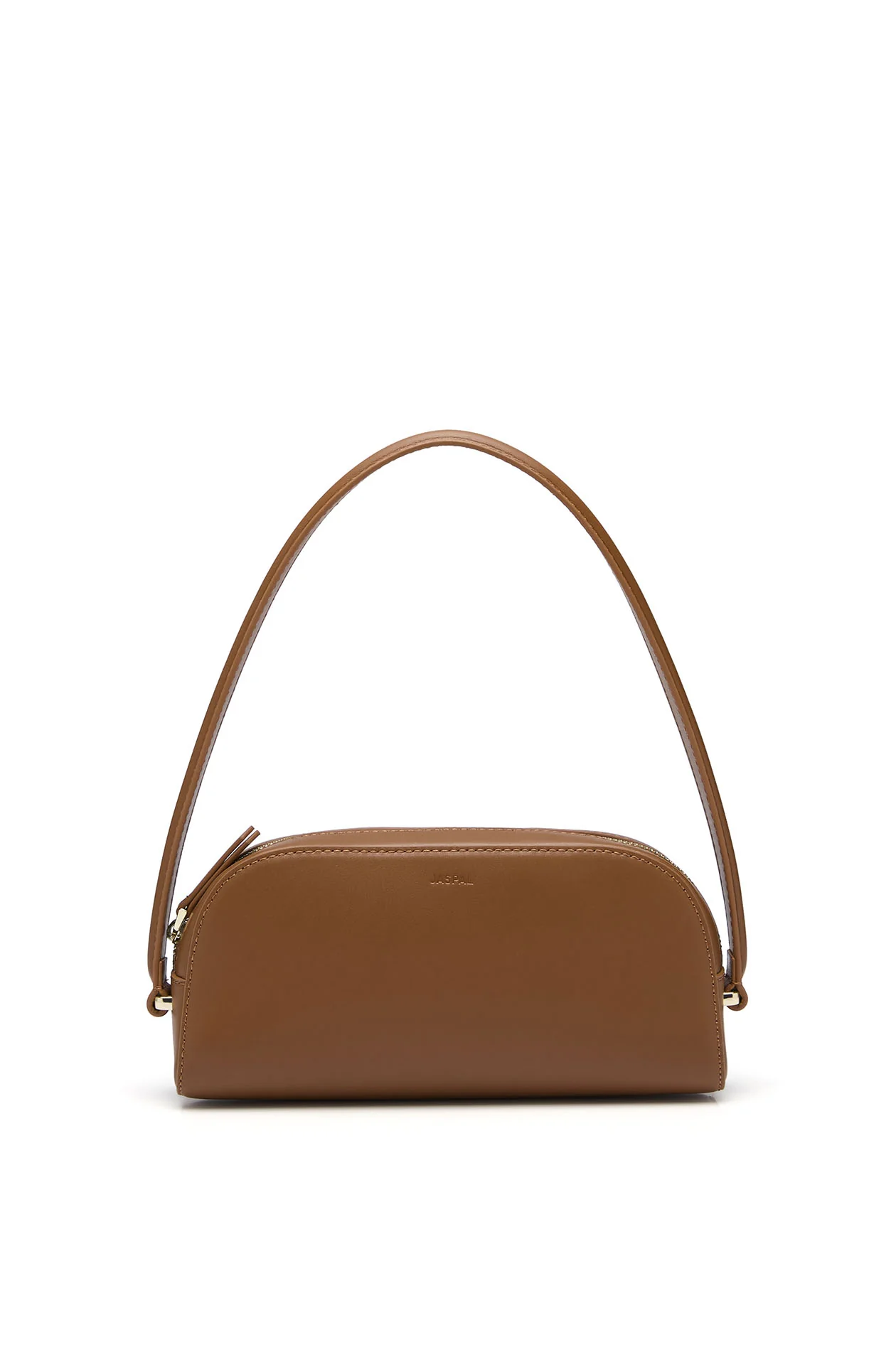 Structured Leather Shoulder Bag