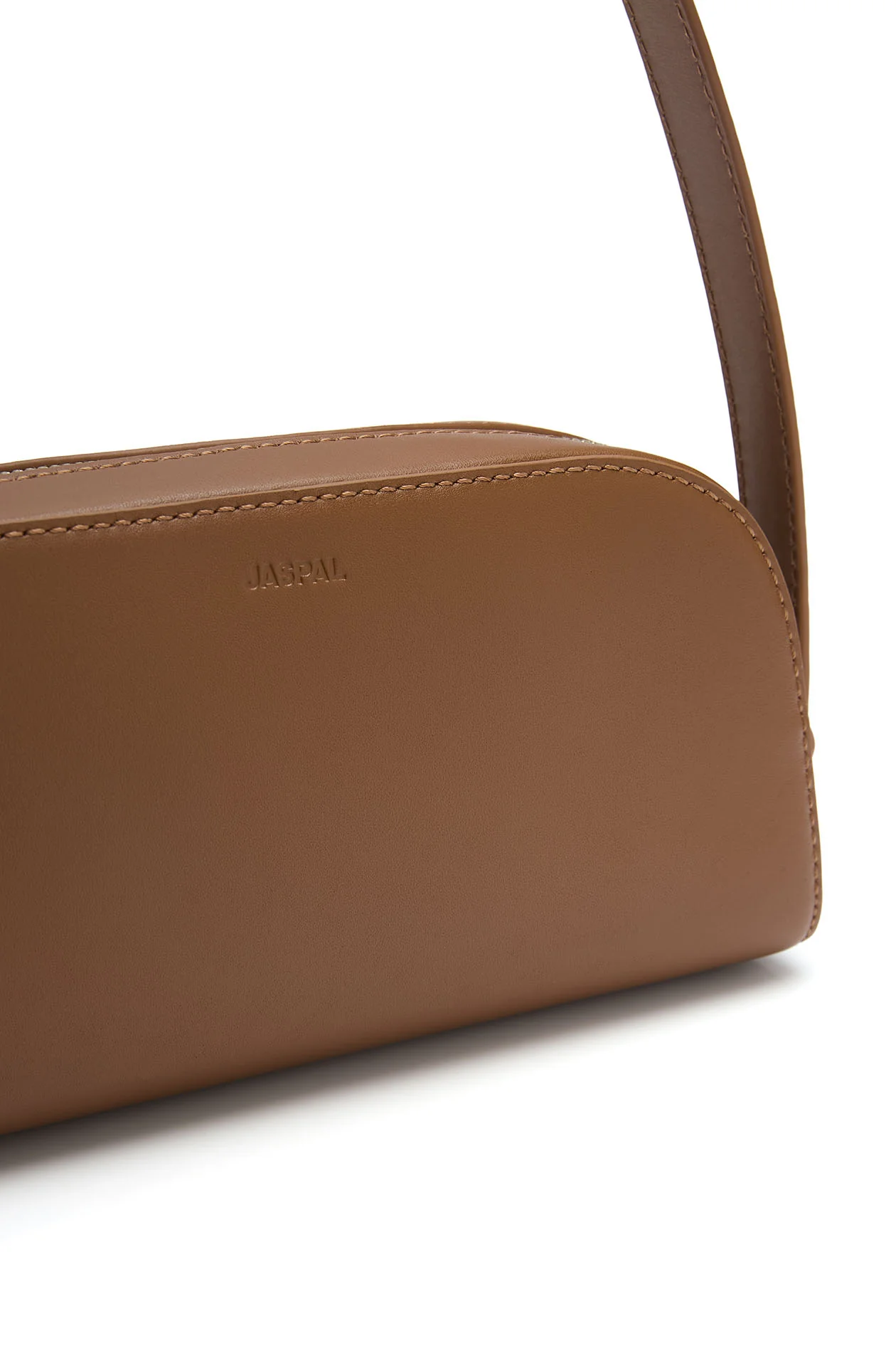 Structured Leather Shoulder Bag - Image 2