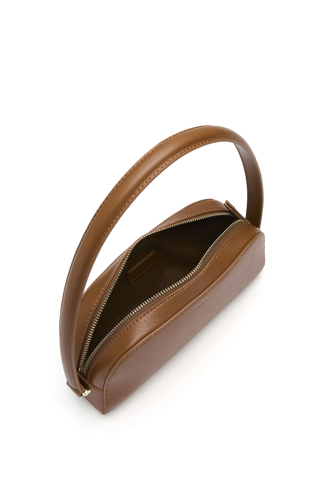 Structured Leather Shoulder Bag - Image 3