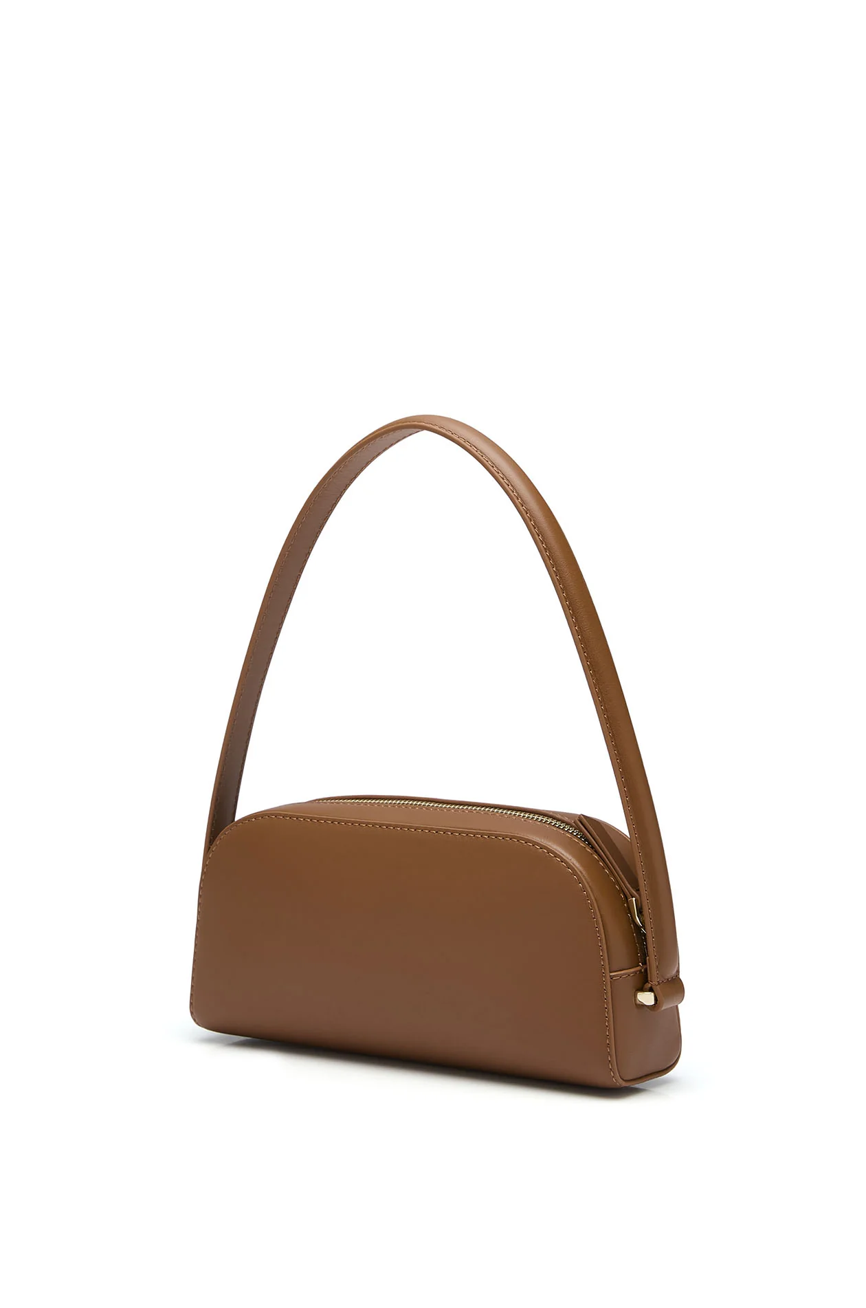 Structured Leather Shoulder Bag - Image 4