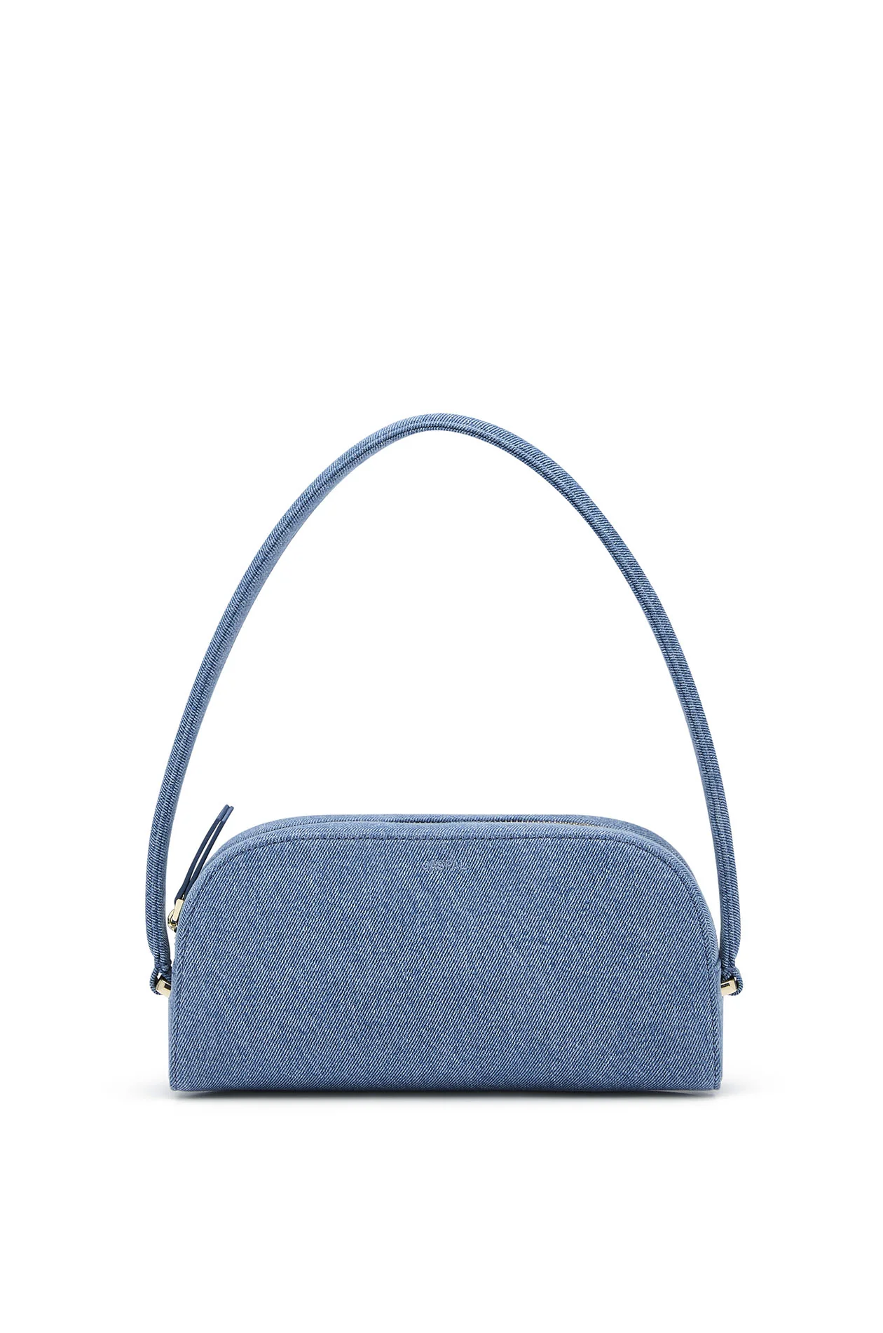 Structured Denim Shoulder Bag - Image 4