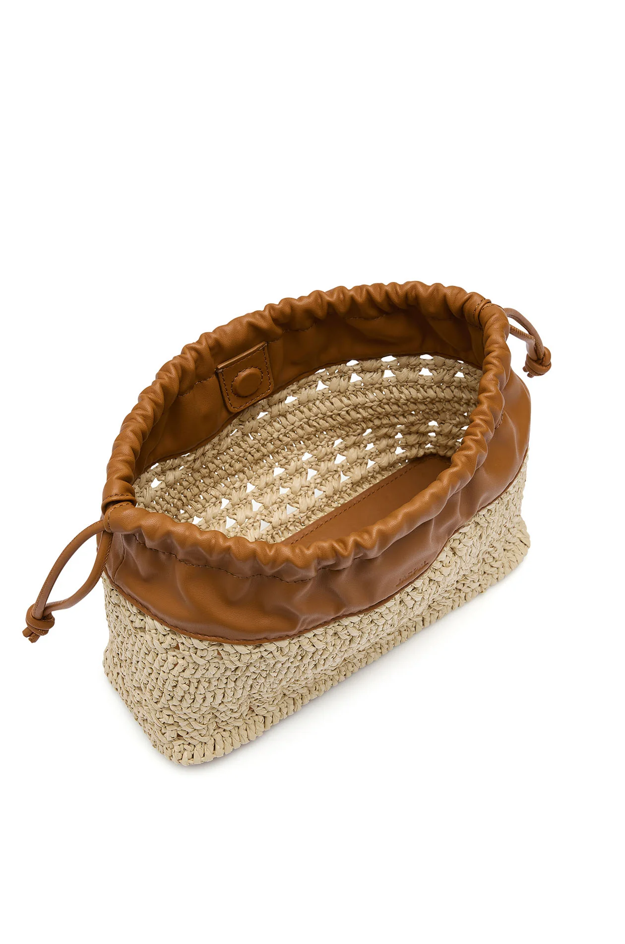 Drawstring Raffia Bag - Image 3