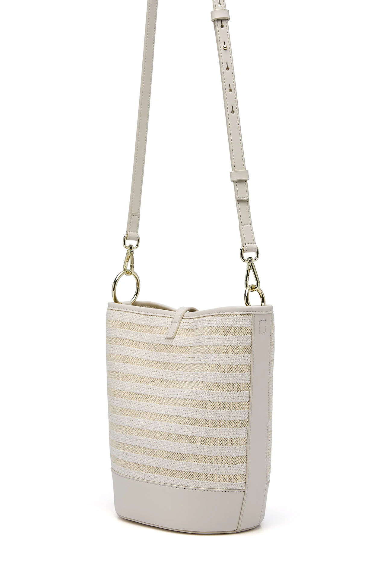 Striped Raffia Aero Bucket - Image 8