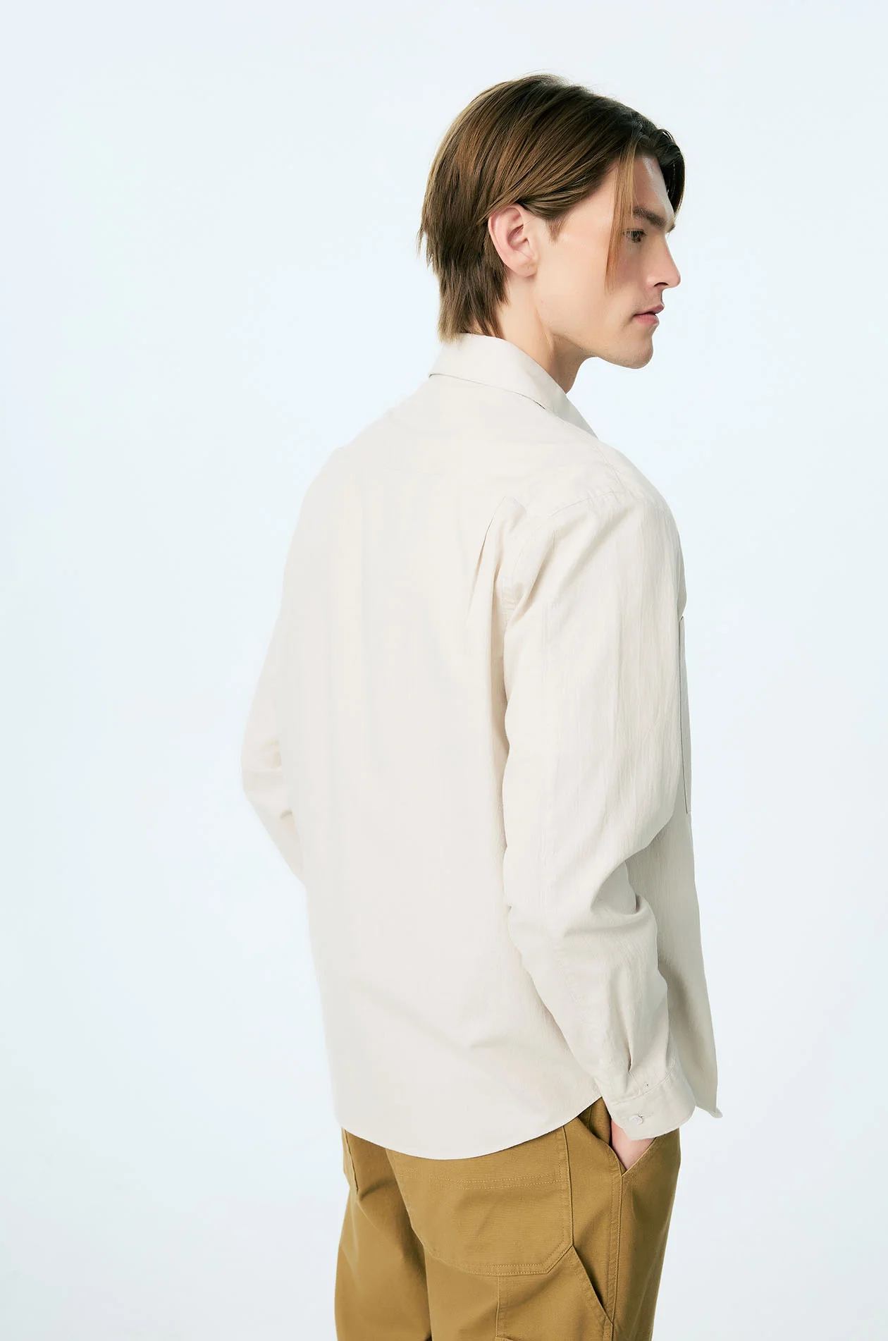 Micro-Textured Utility Shirt - Image 3