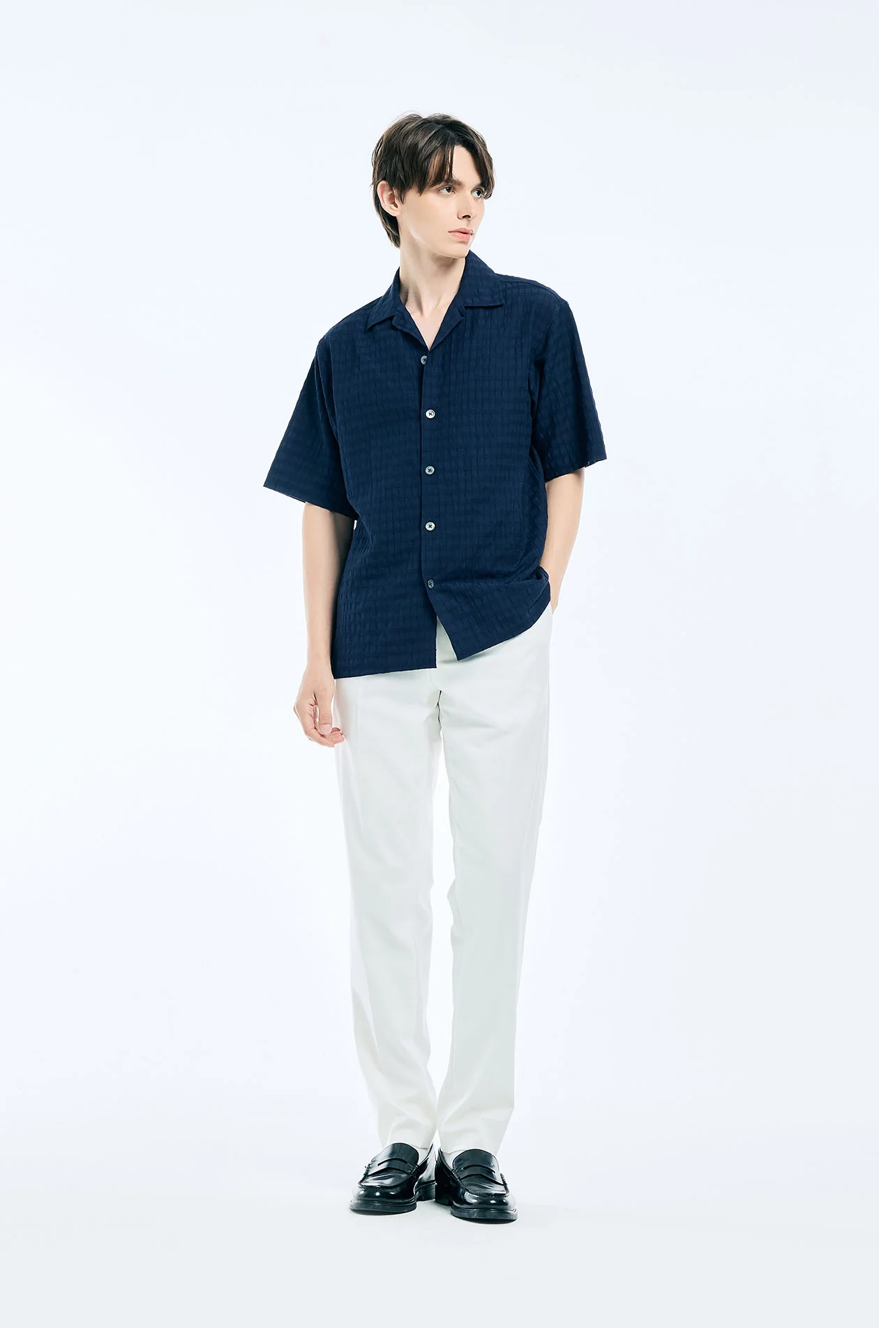 Grid Jacquard Resort Shirt - Image 5