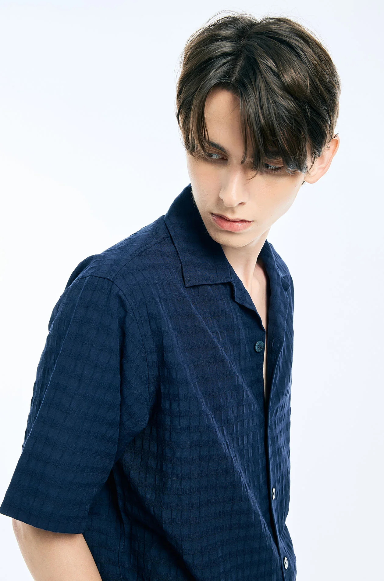 Grid Jacquard Resort Shirt - Image 7