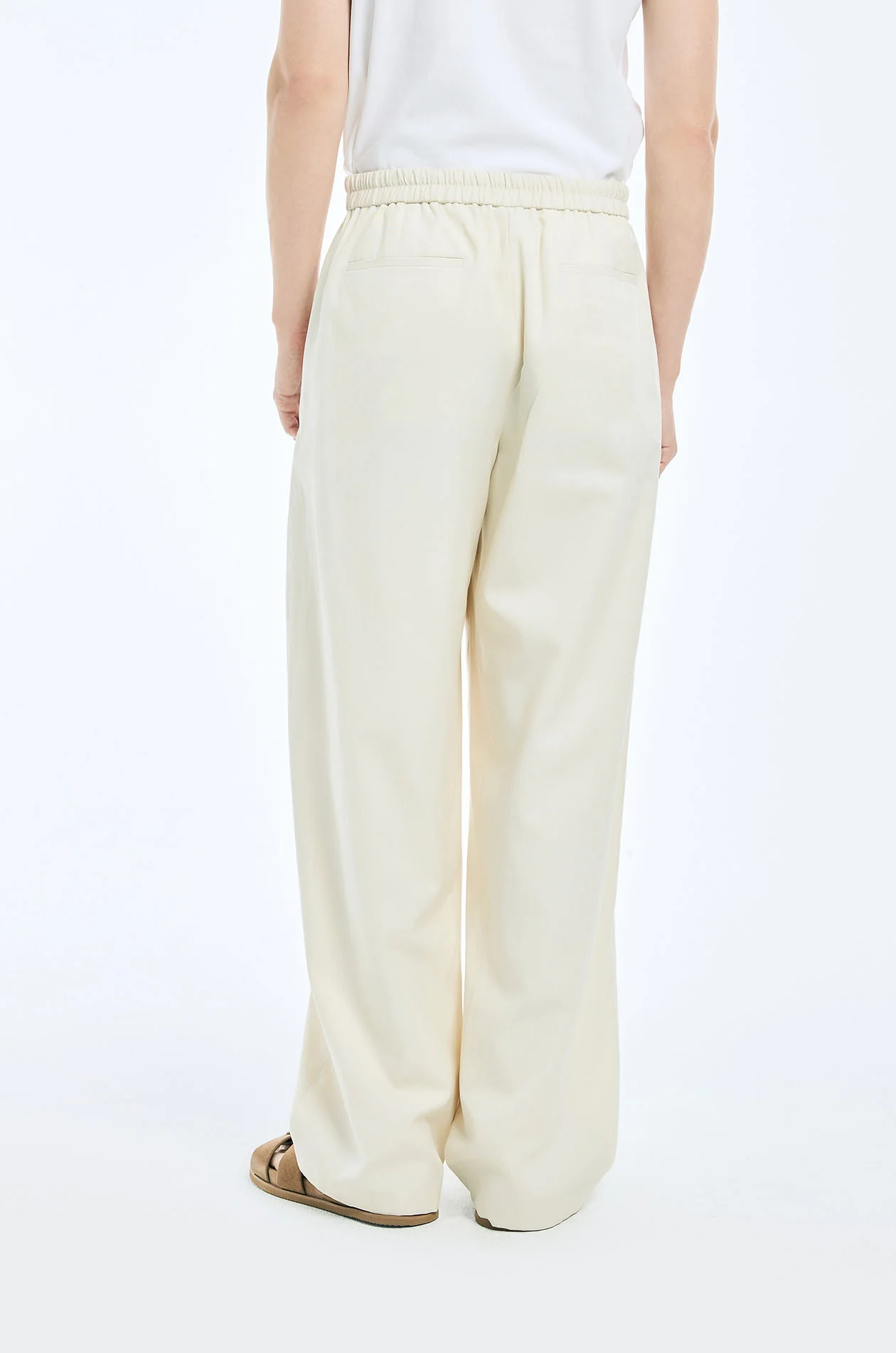 Drawstring Linen Easy Pants - Image 3
