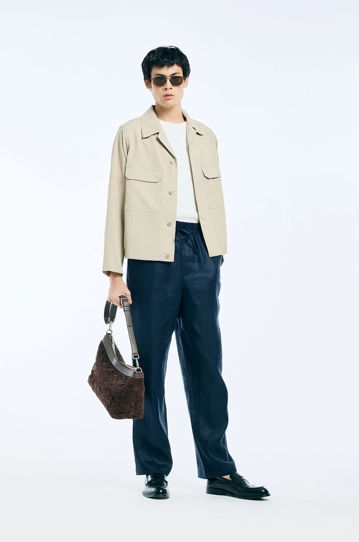 Drawstring Linen Easy Pants - Image 4