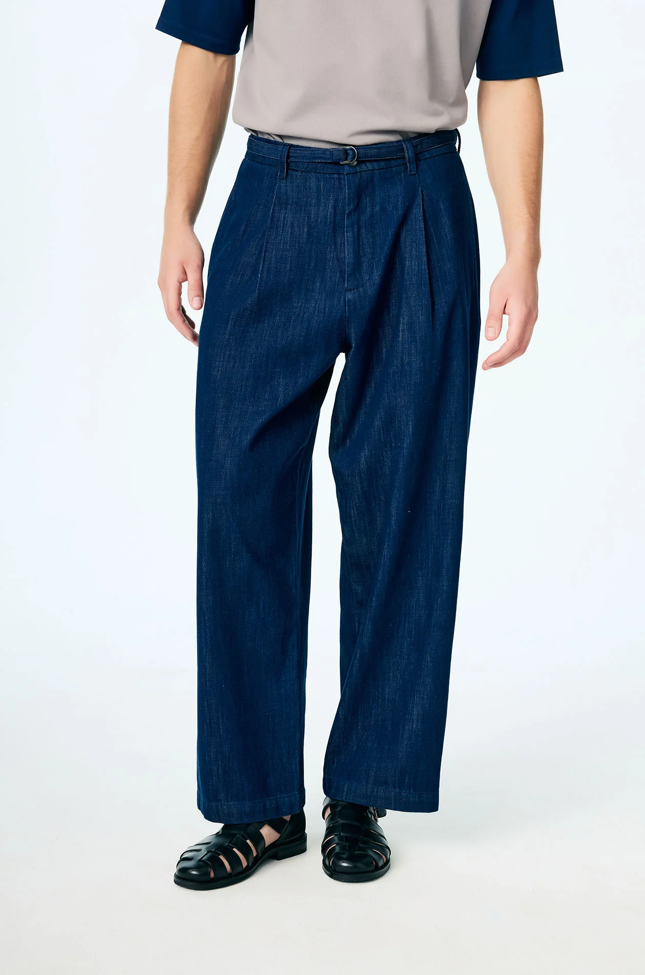 Navy Ultra-Wide Jeans - Image 2