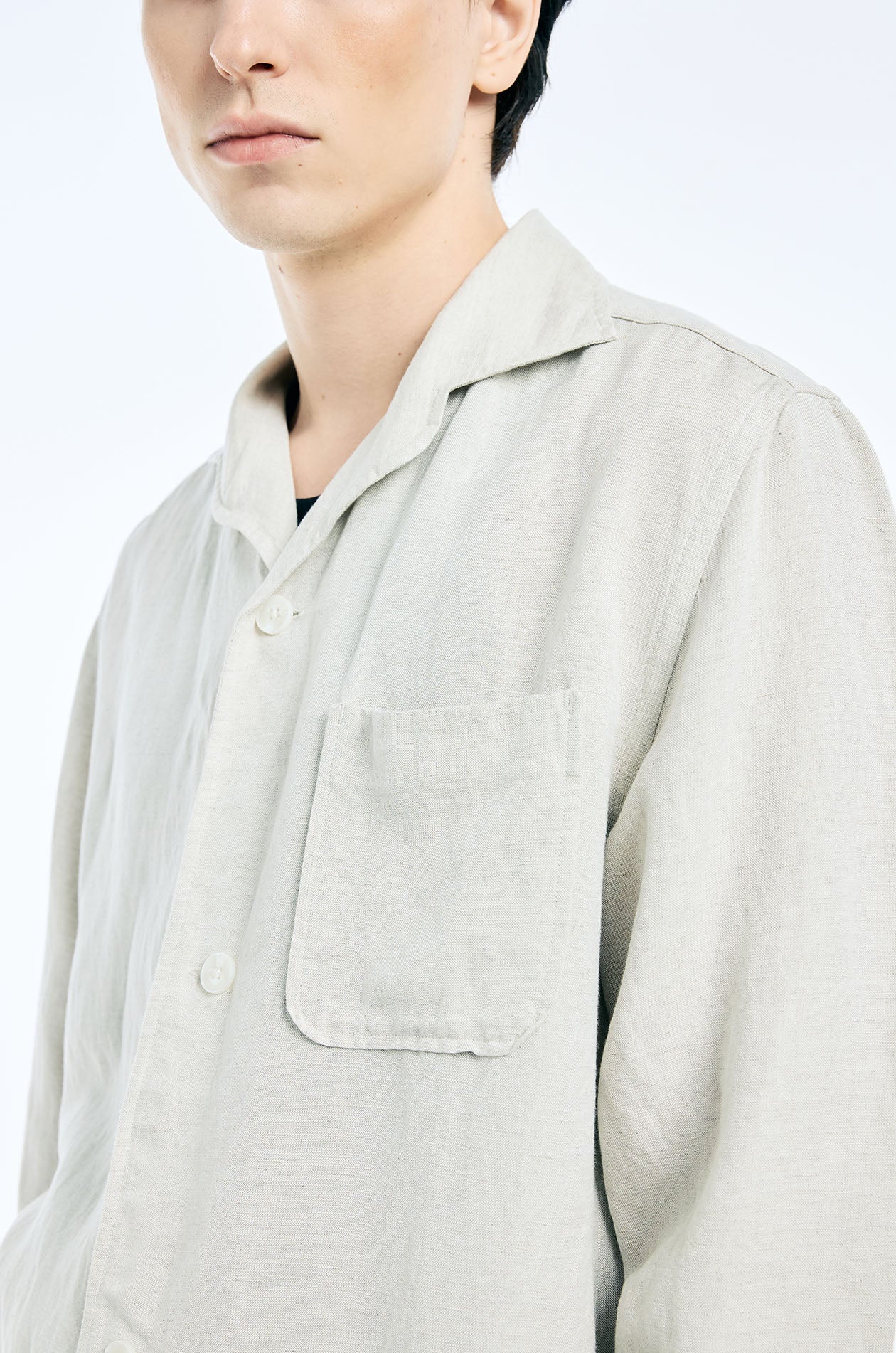 Linen-Blend Chore Jacket - Image 3