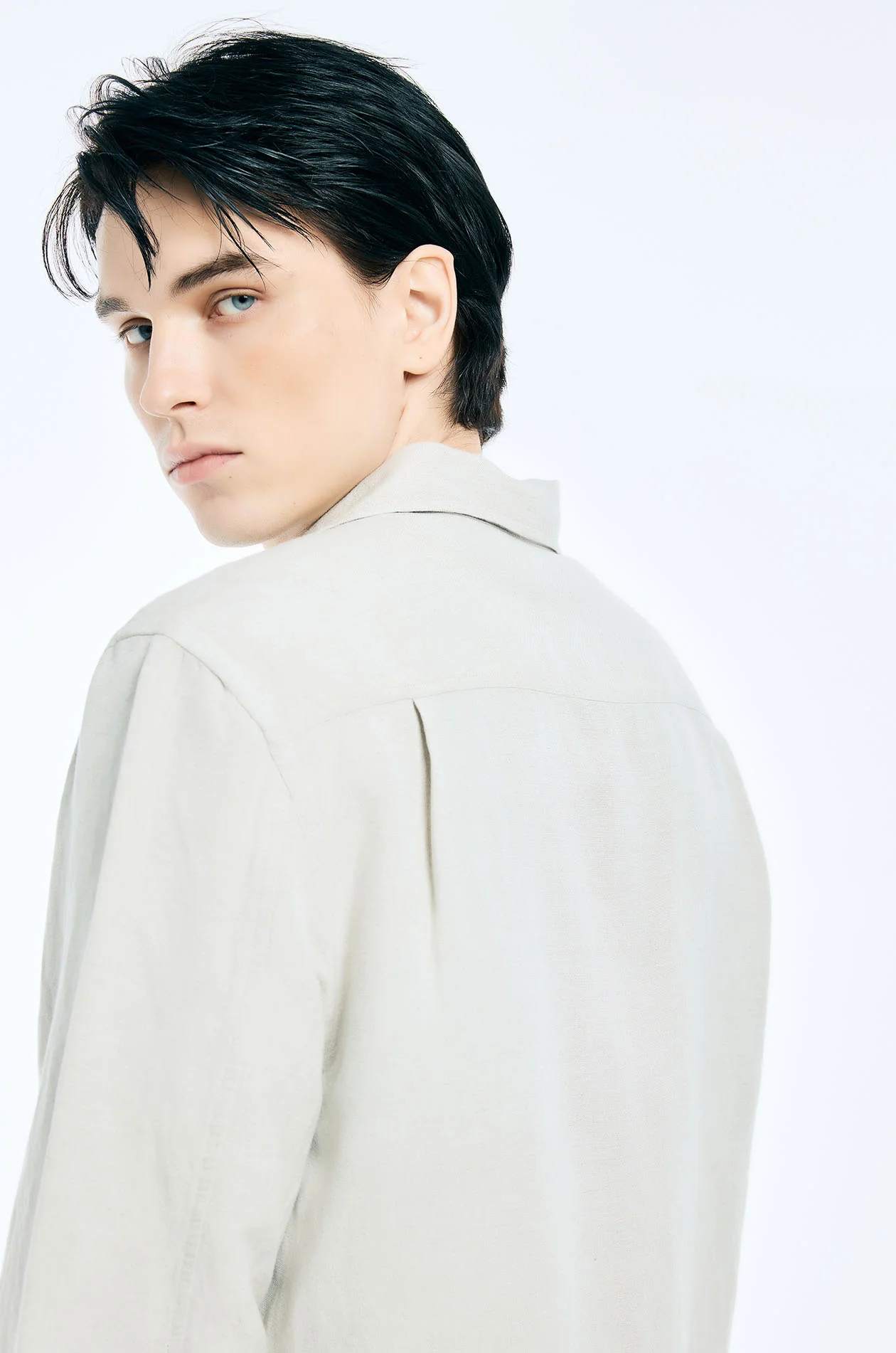 Linen-Blend Chore Jacket - Image 4
