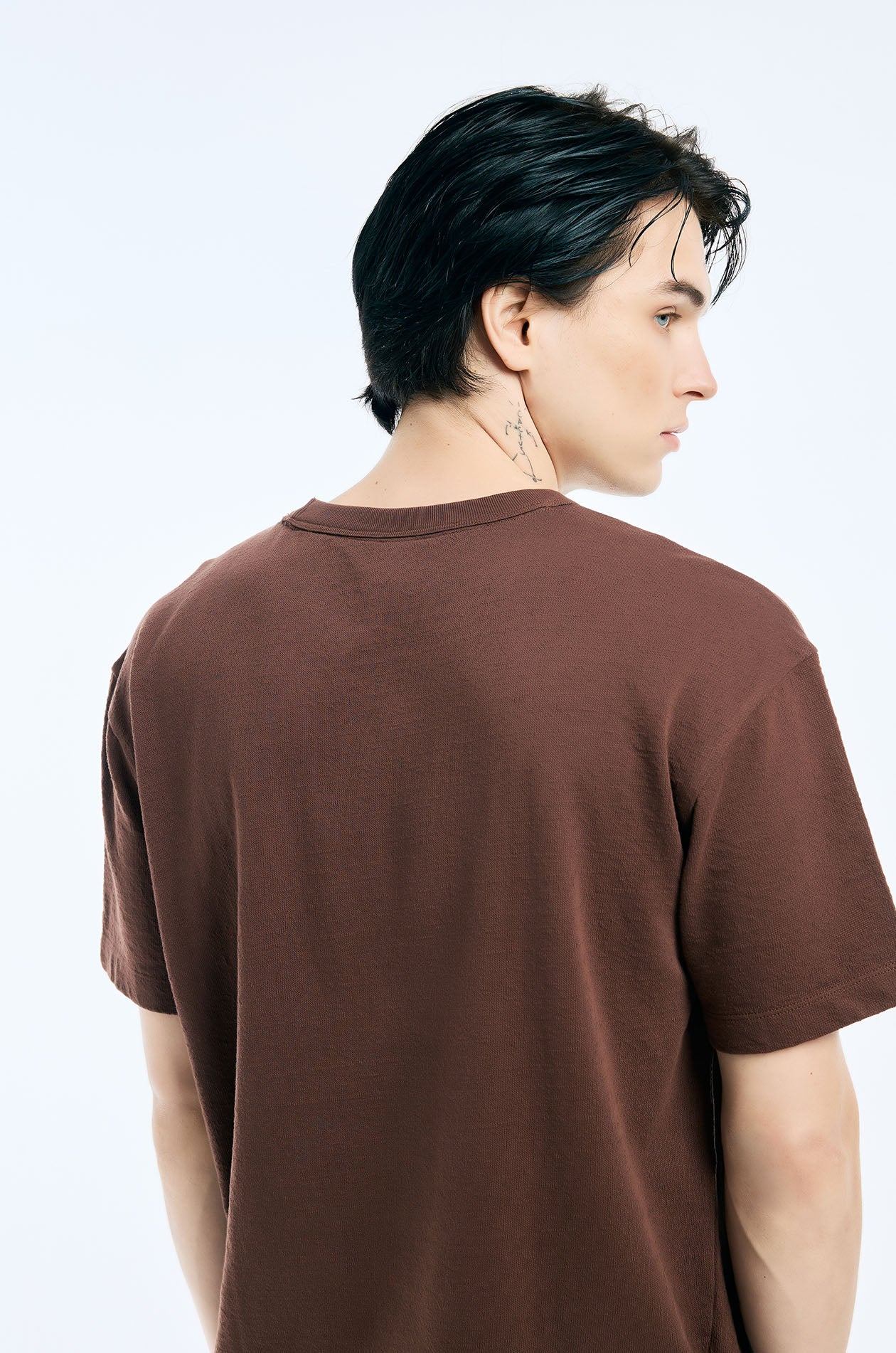 Logo Textured T-Shirt - Image 4