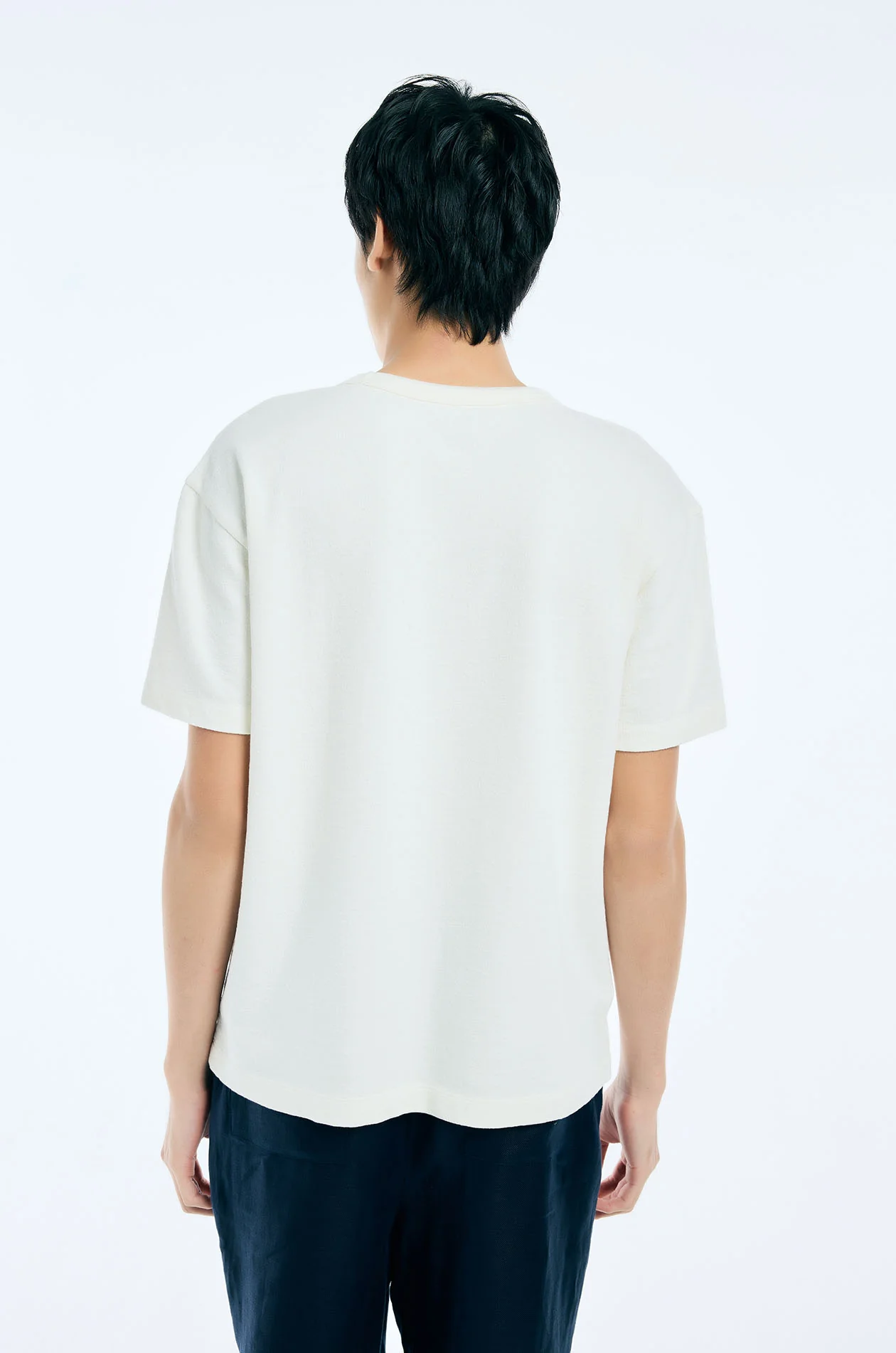 Logo Textured T-Shirt - Image 9