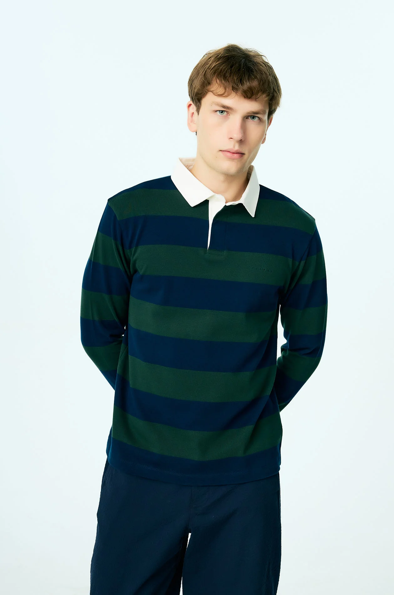 Awning Stripe Rugby Polo Shirt - Image 2