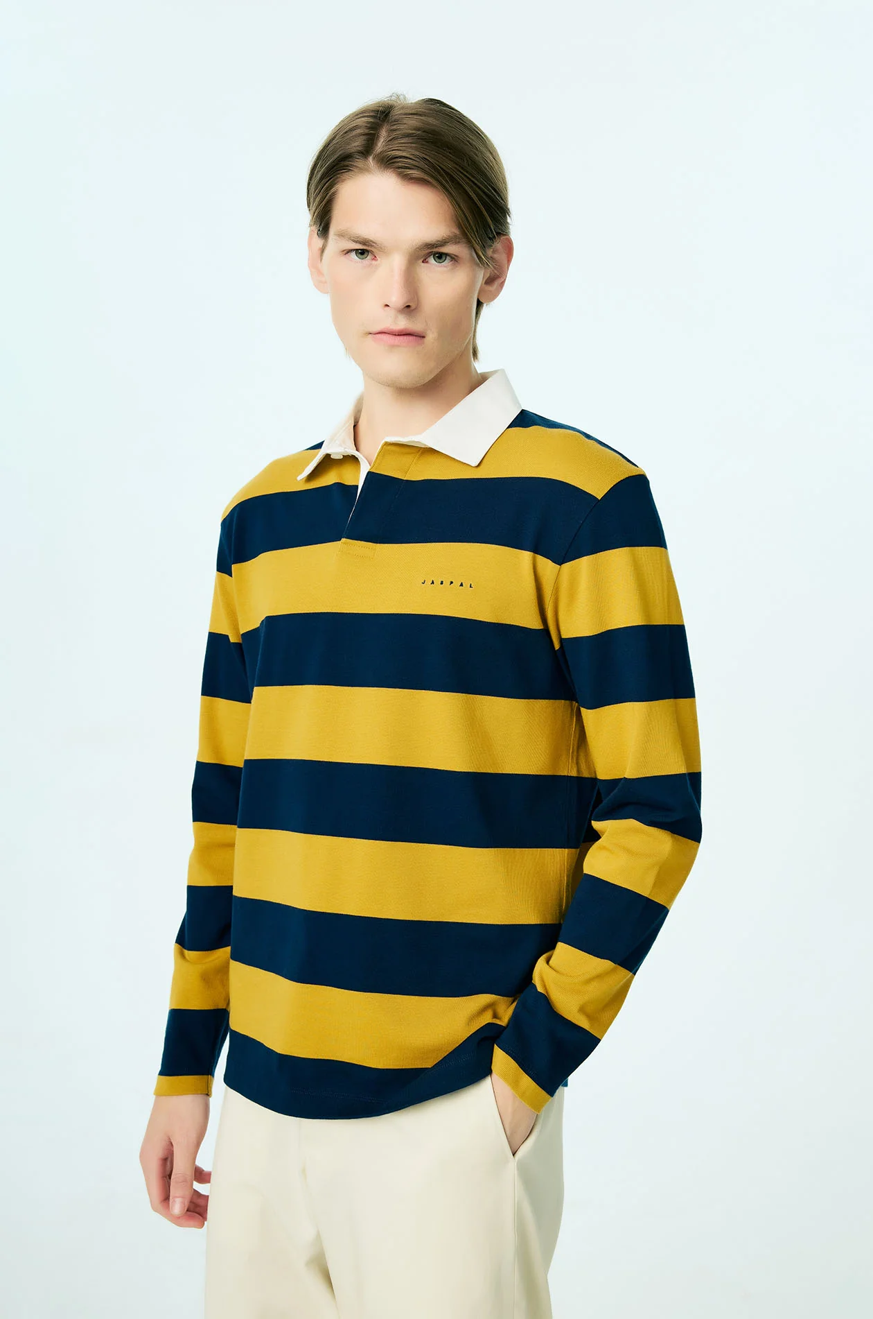 Awning Stripe Rugby Polo Shirt - Image 7