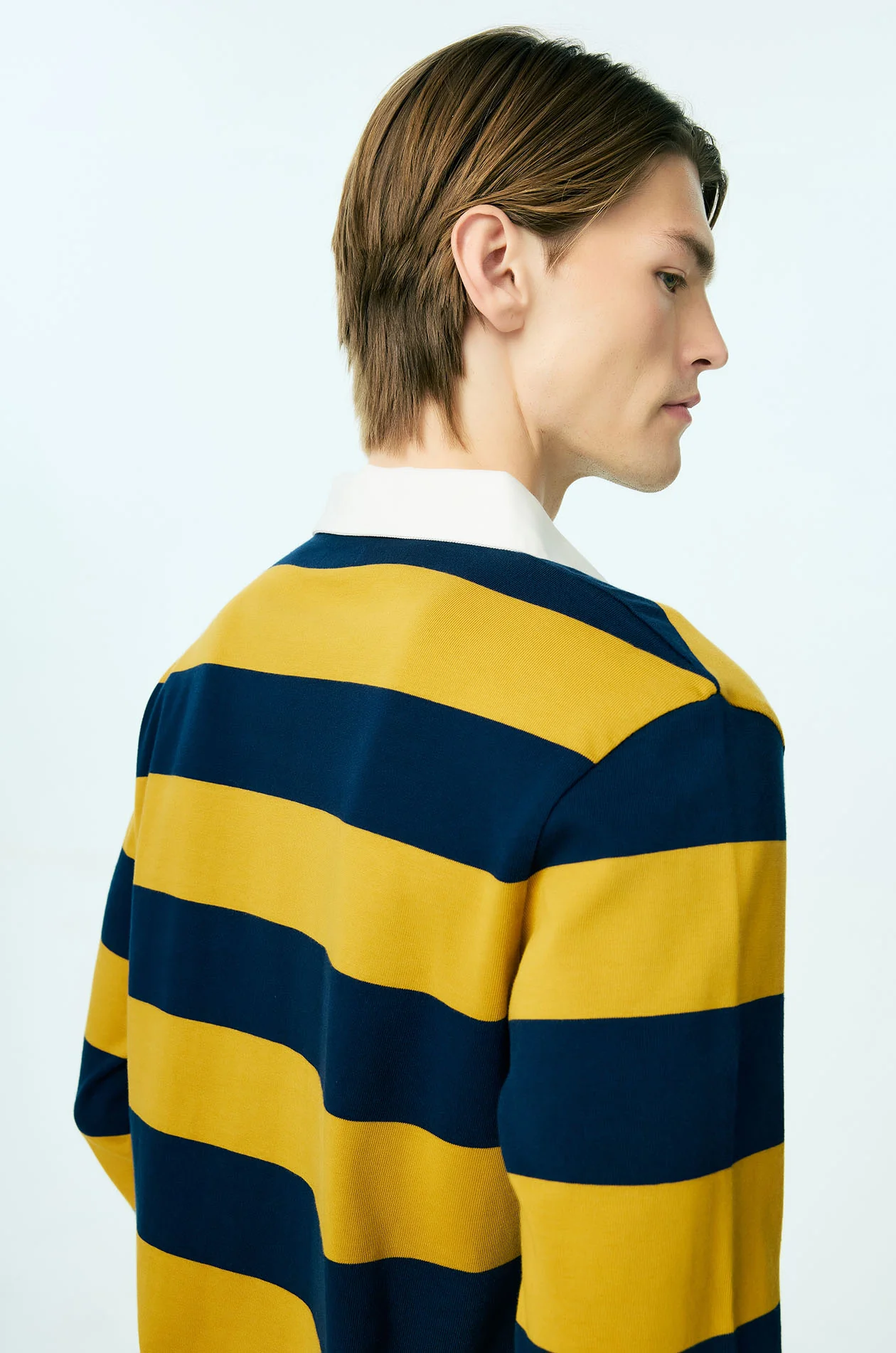 Awning Stripe Rugby Polo Shirt - Image 9