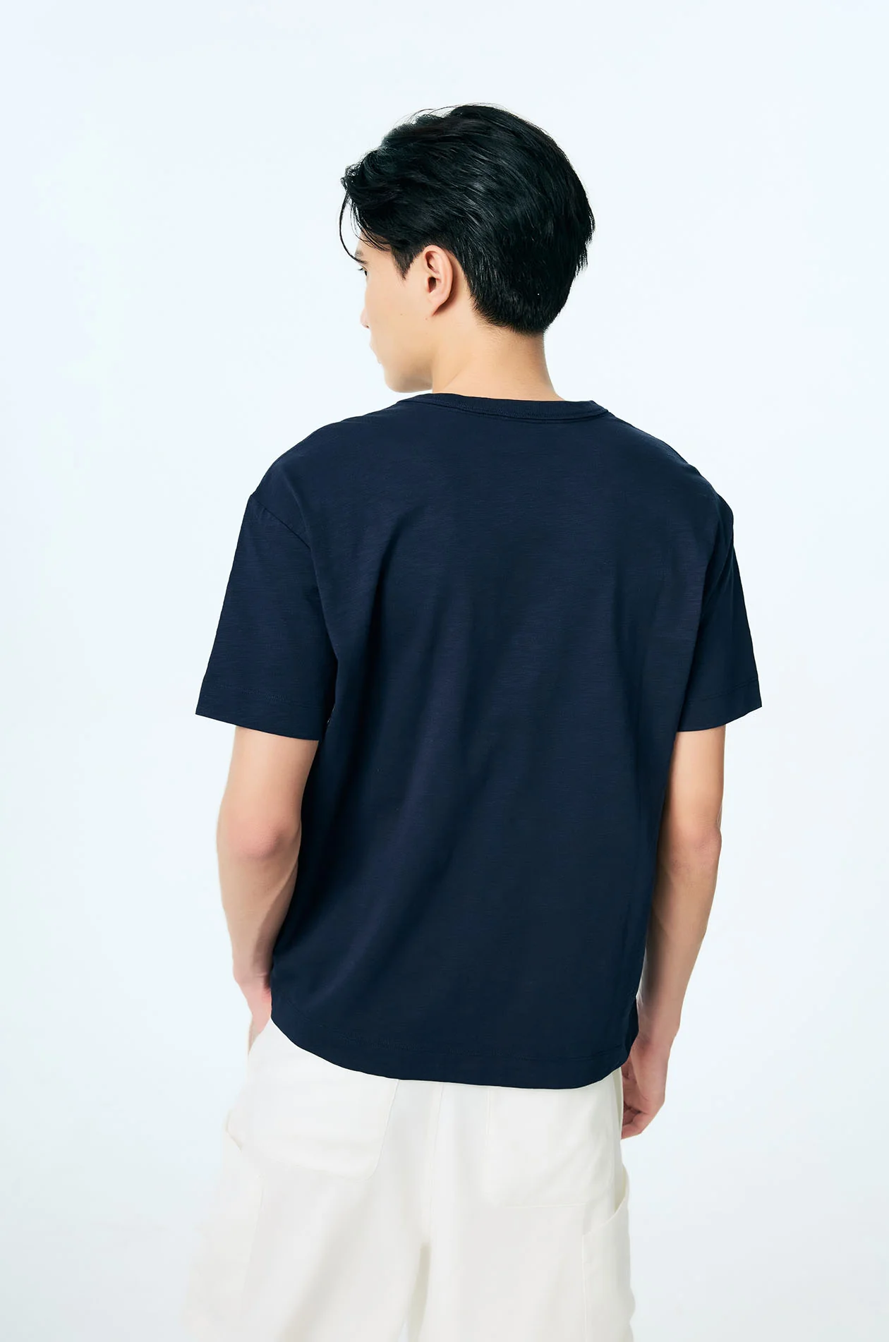 Cotton Jersey Henley T-Shirt - Image 4