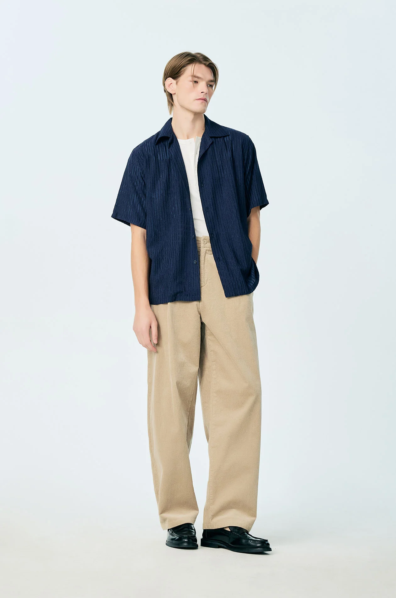 Cotton Jersey Henley T-Shirt - Image 5