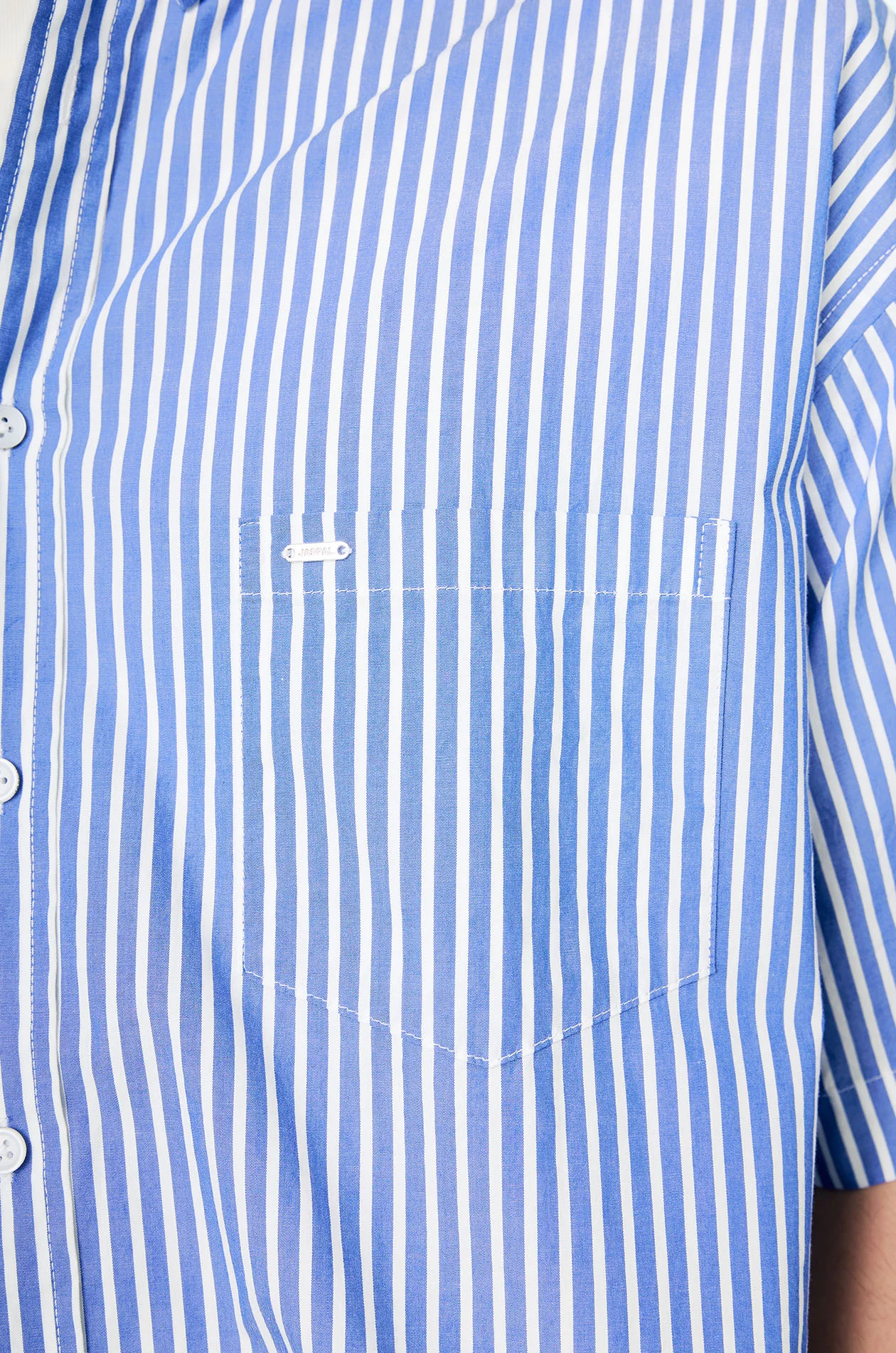 Striped Oversized Button-Down Shirt - Image 3