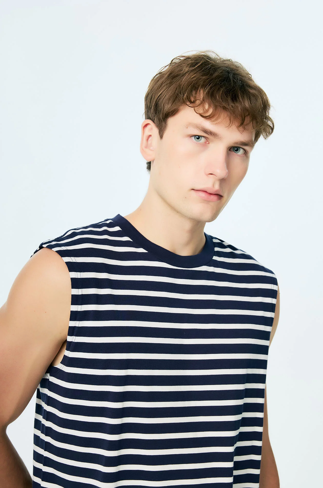 Sleeveless Cotton Jersey T-Shirt - Image 3