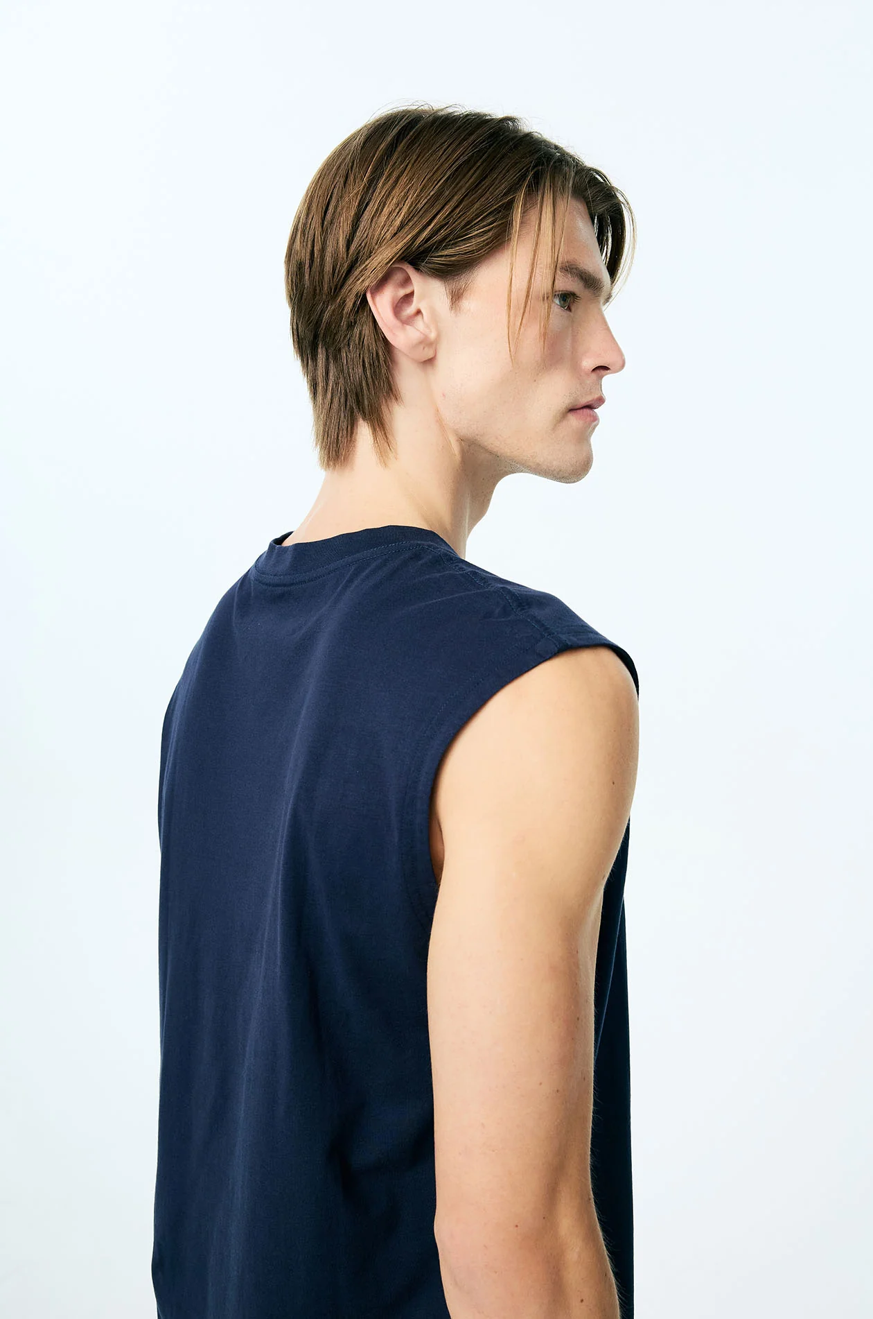 Sleeveless Cotton Jersey T-Shirt - Image 7