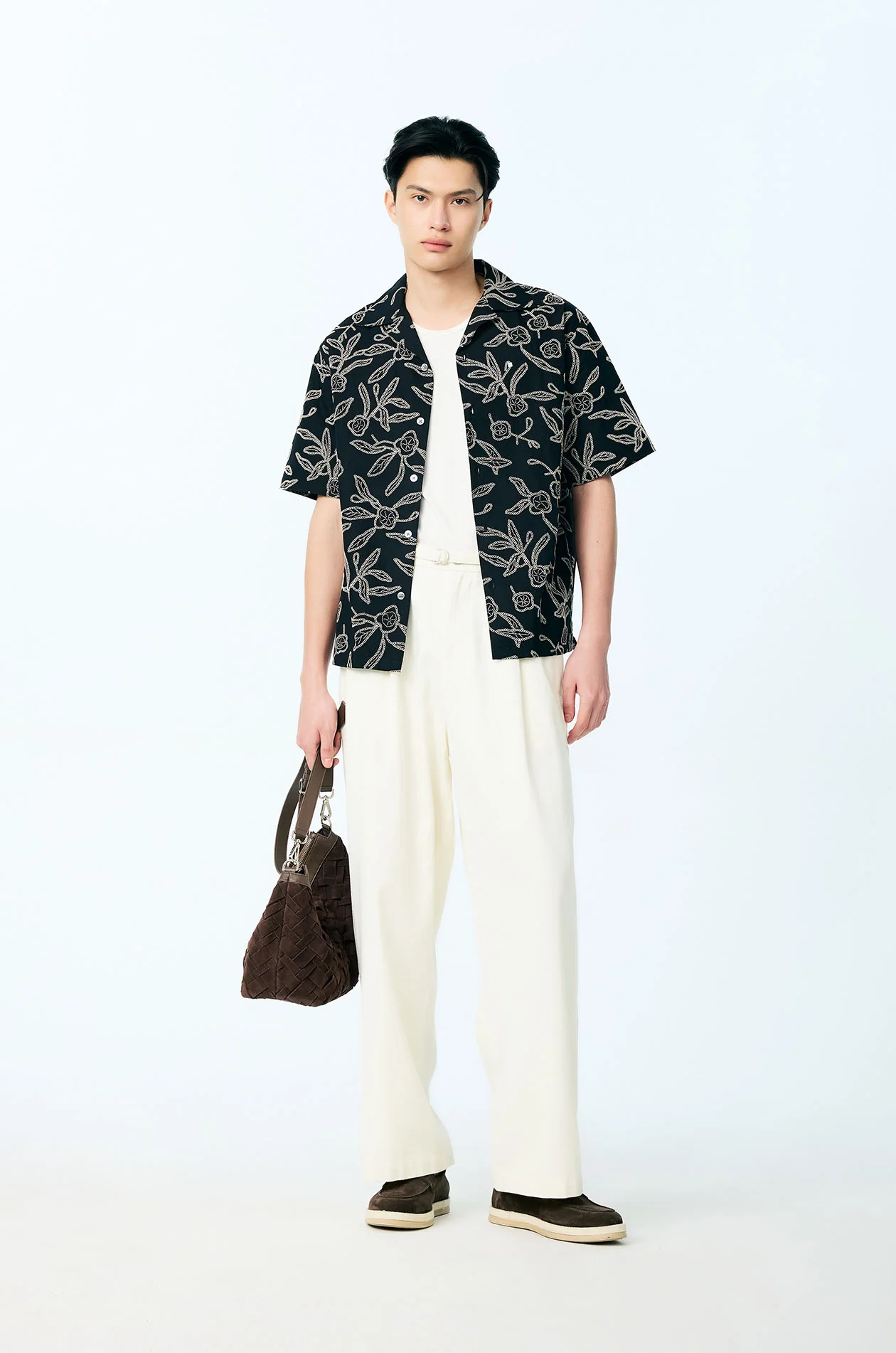 Floral Print Cotton Resort Shirt - Image 4