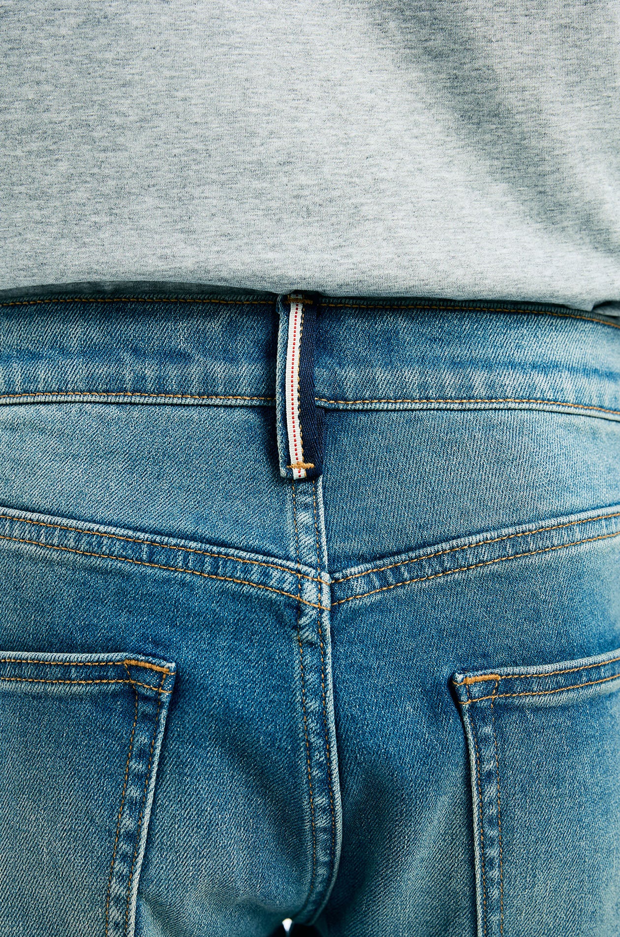 Vintage Washed Slim Fit Jeans - Image 4