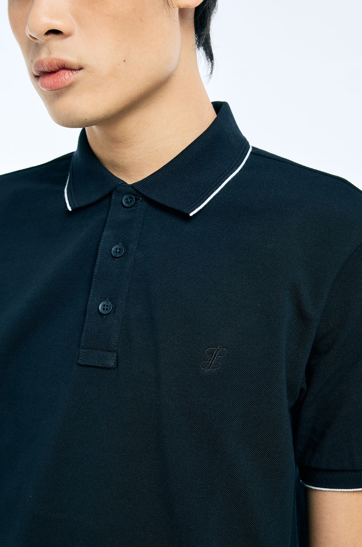 Embroidered Anagram Logo Polo Shirt - Image 3