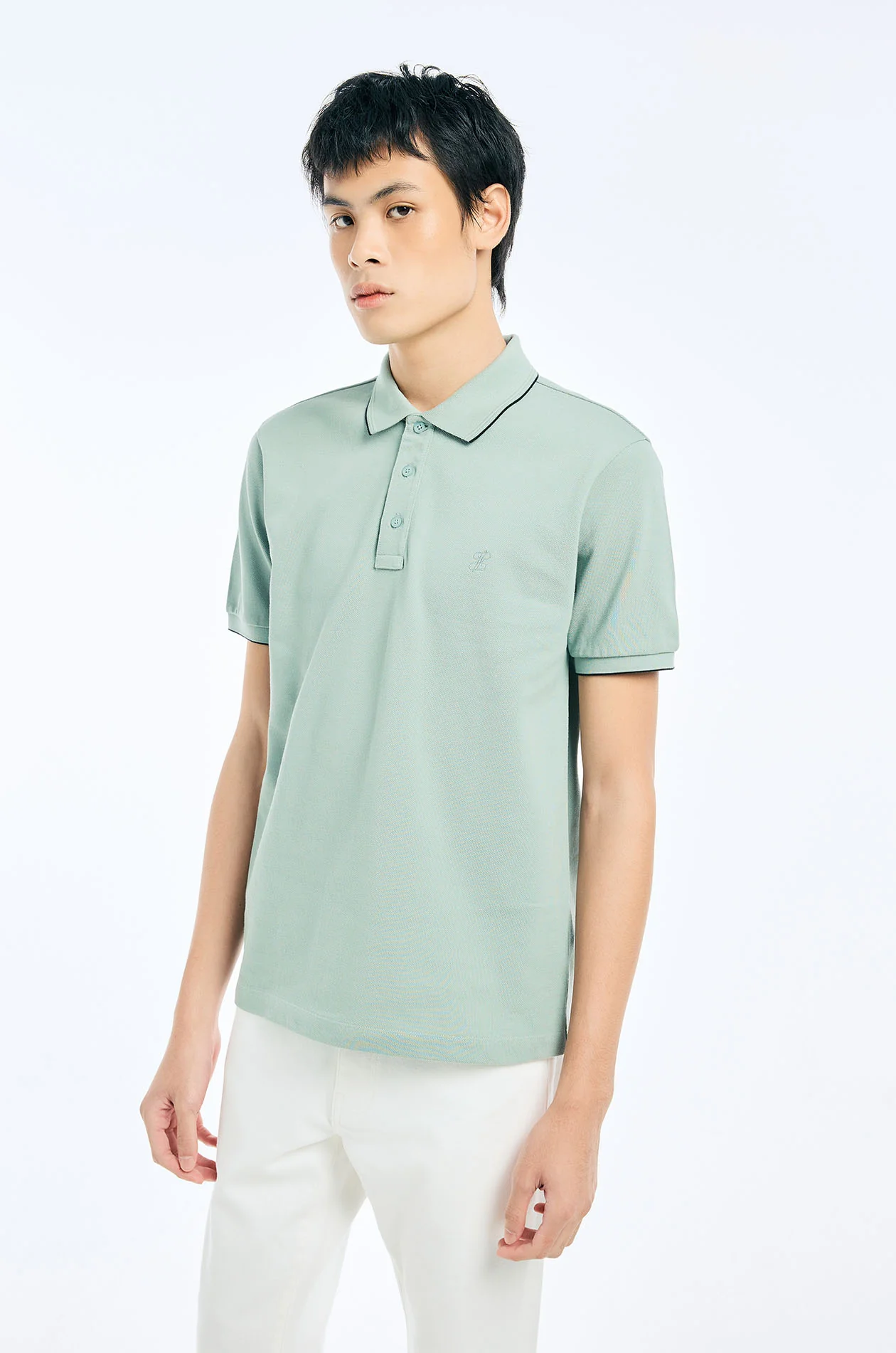 Embroidered Anagram Logo Polo Shirt - Image 7