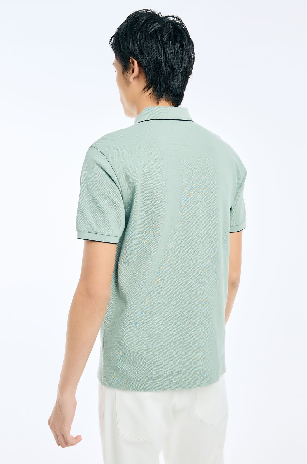 Embroidered Anagram Logo Polo Shirt - Image 9
