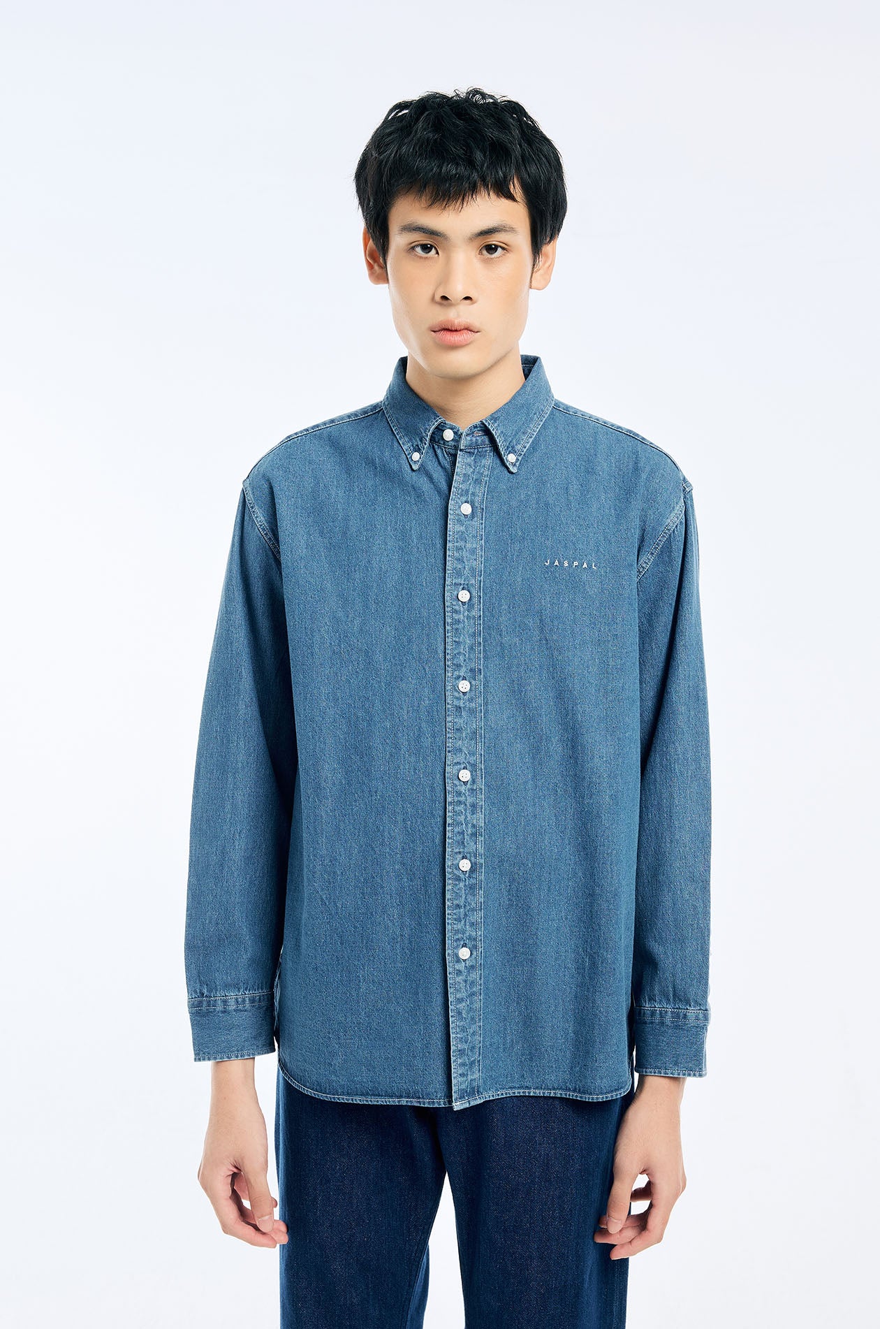 Button Down Collar Chambray Shirt - Image 2