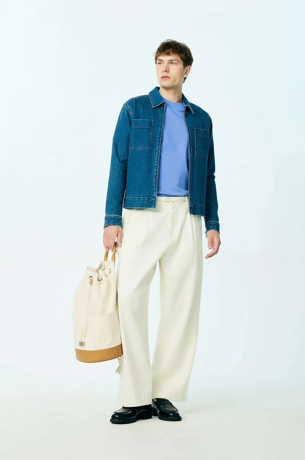 Oversized Cotton Jersey Pocket T-Shirt