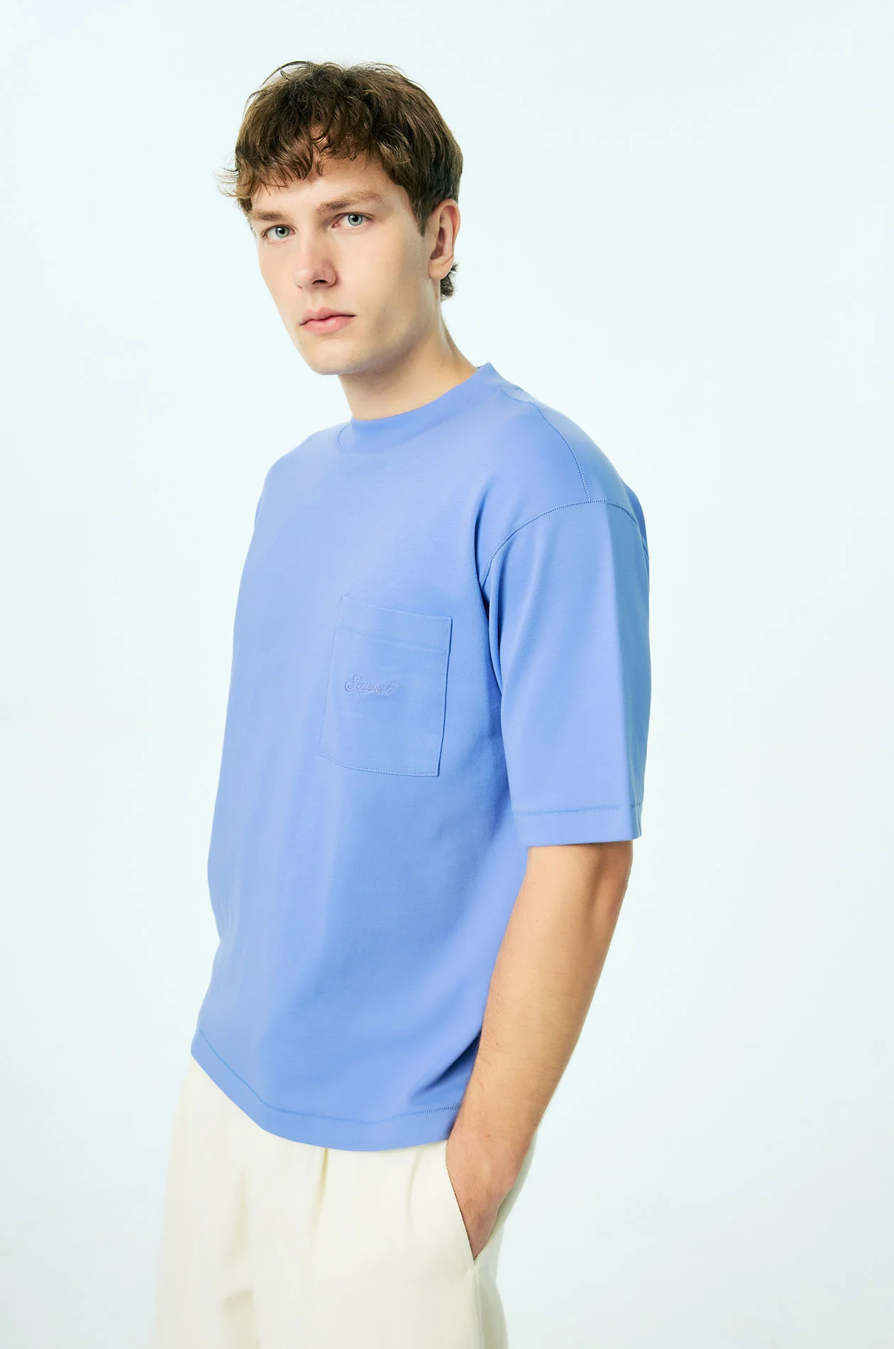 Oversized Cotton Jersey Pocket T-Shirt - Image 2