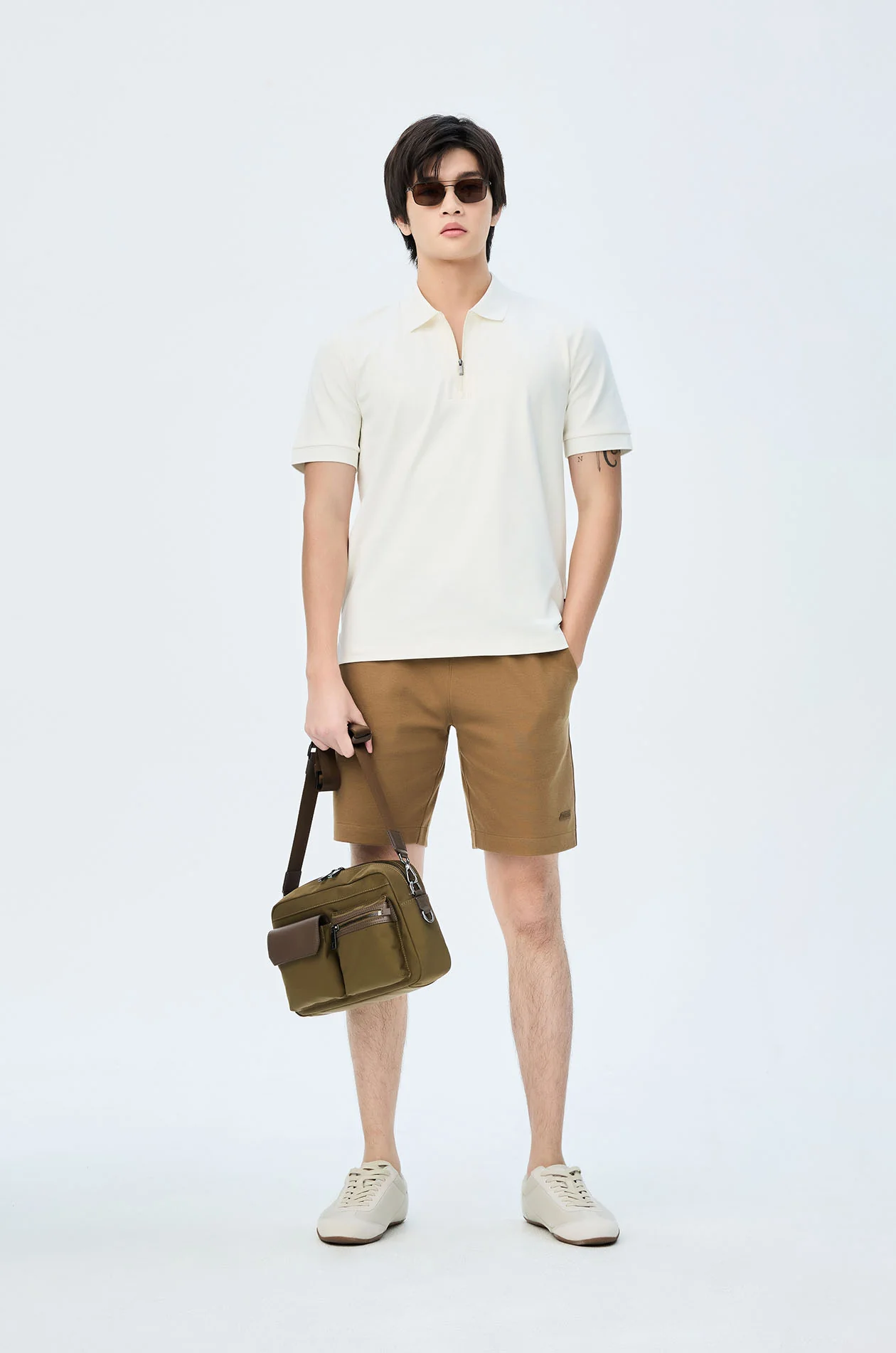 Relaxed Zipper Polo Shirt - Image 5