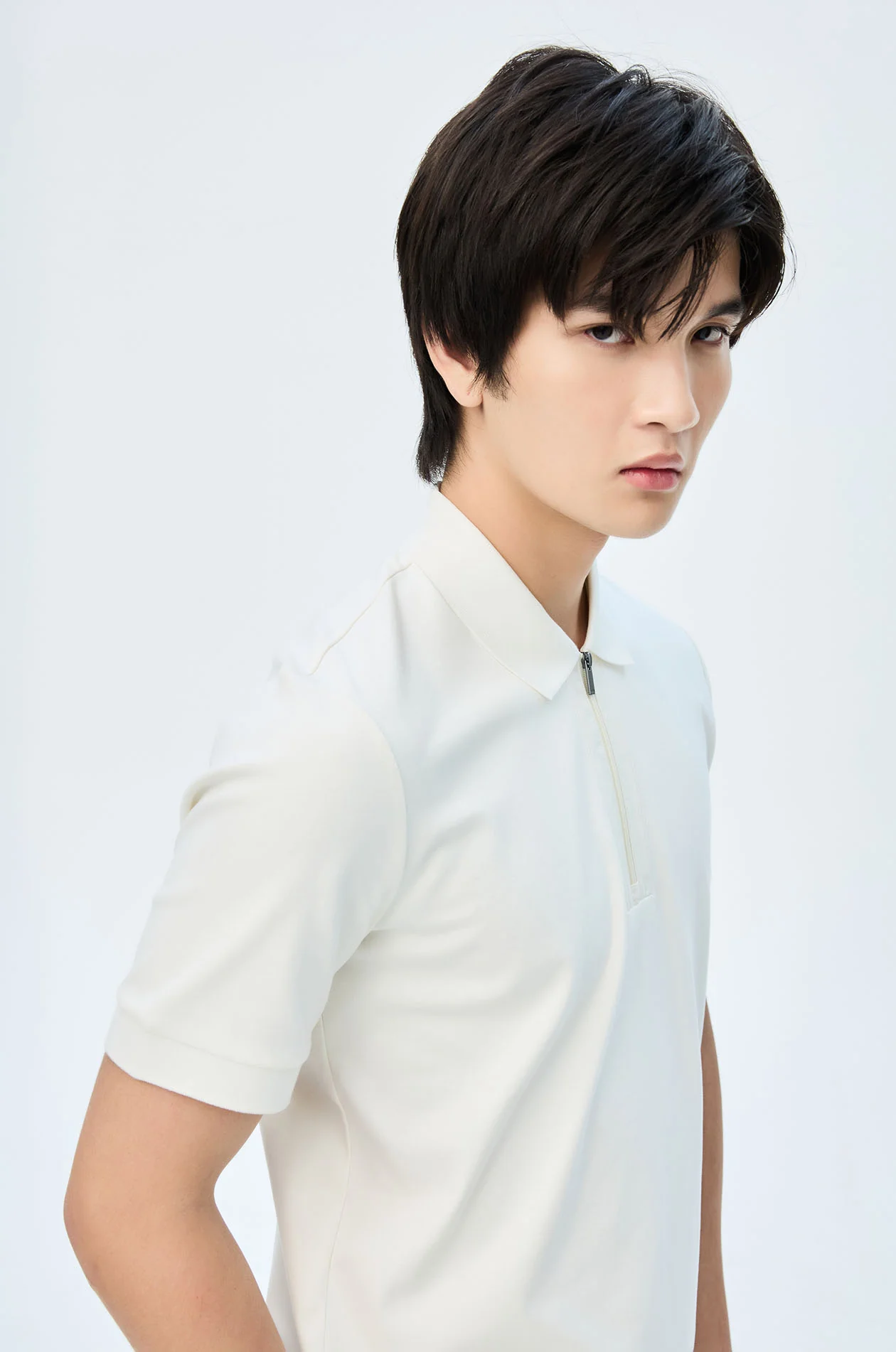 Relaxed Zipper Polo Shirt - Image 7