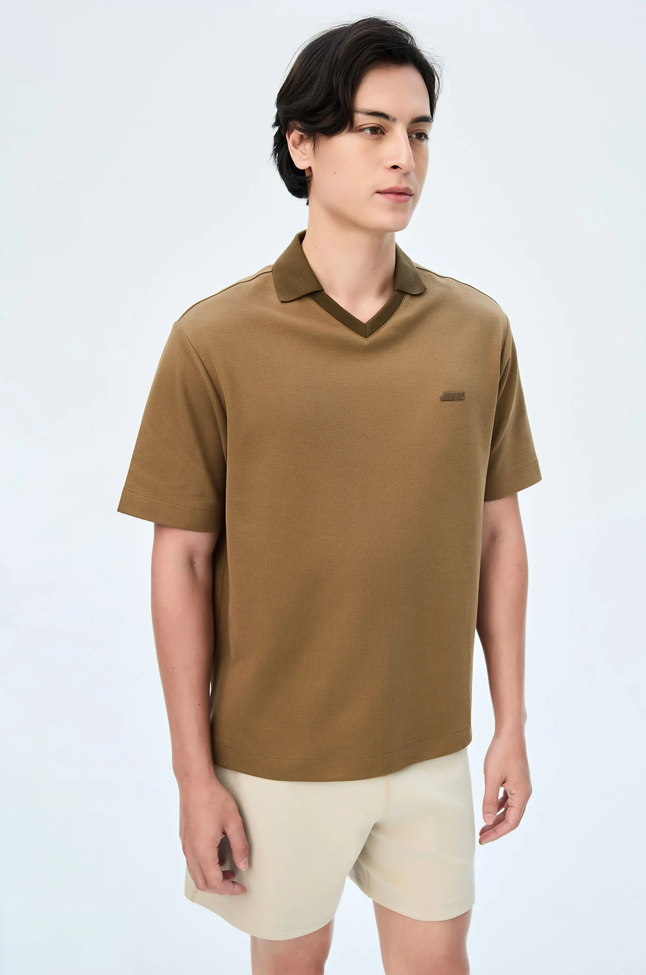 Open Collar Pique Polo Shirt - Image 7
