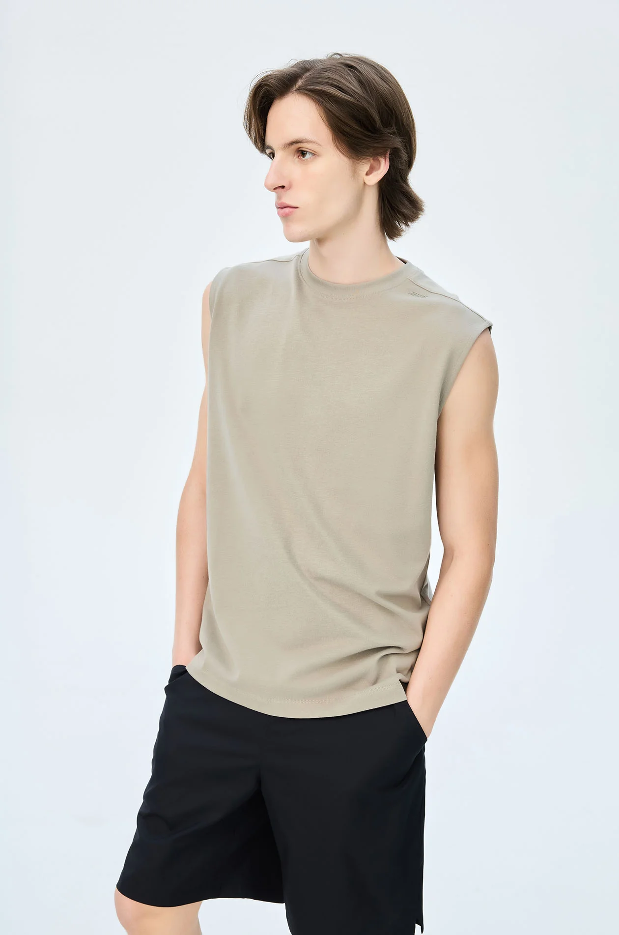 Soft-Touch Sleeveless Tee - Image 13