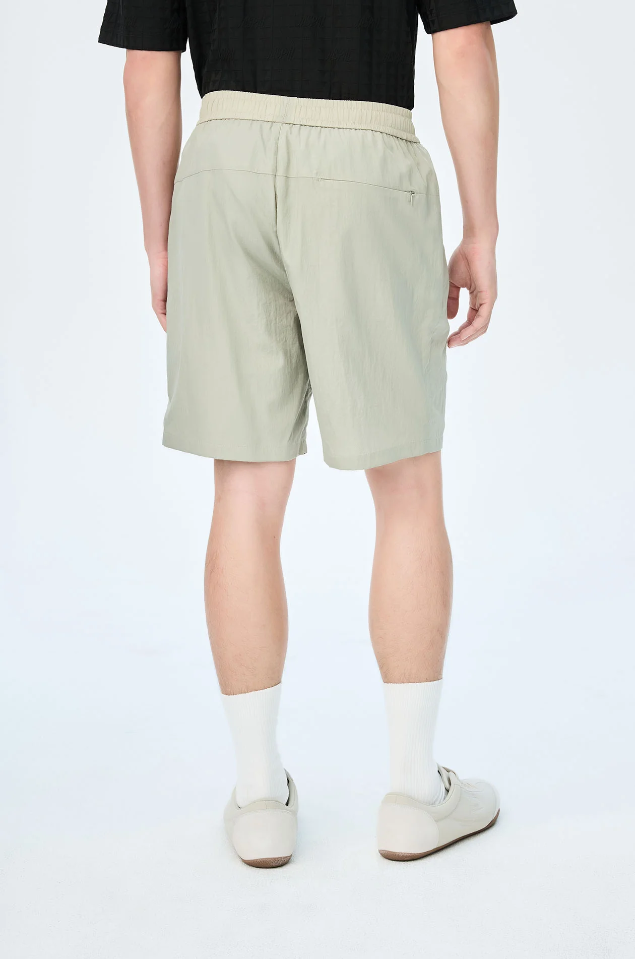 Elastic Waist Parachute Track Shorts - Image 4