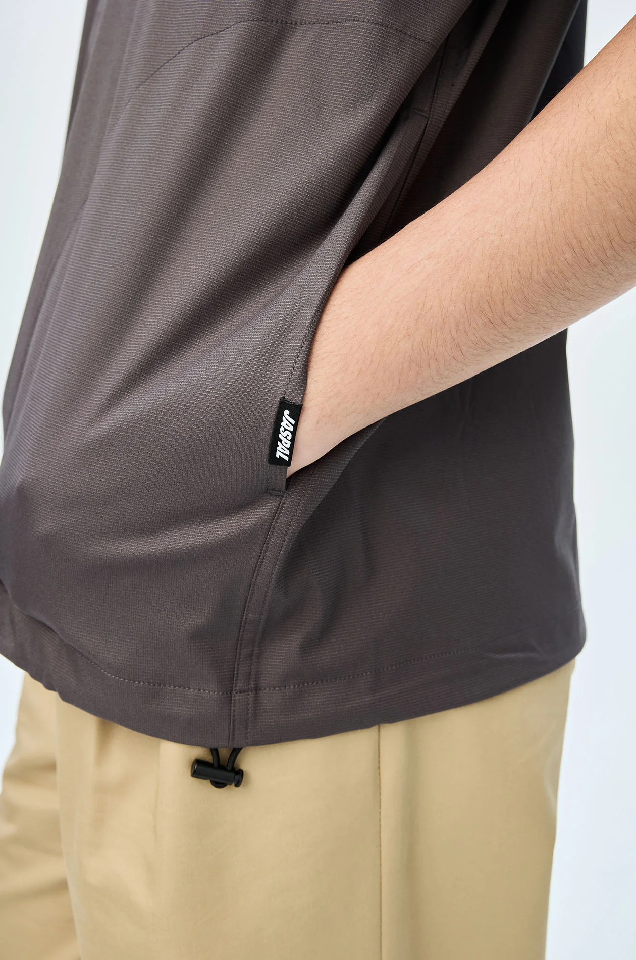 Drawstring Hem Sports Shirt - Image 3