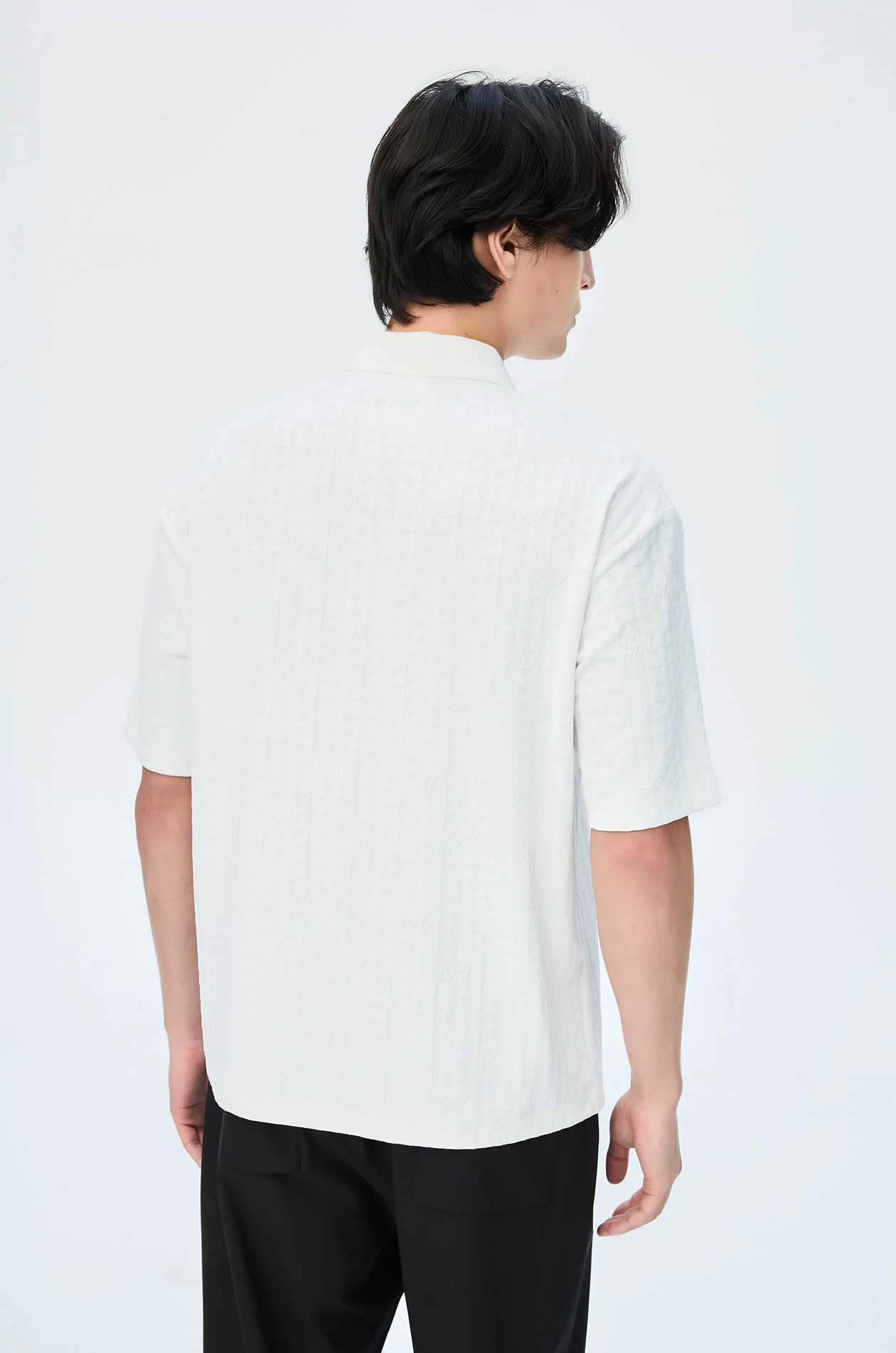 Chaveron Monogram Jacquard Polo Shirt - Image 9