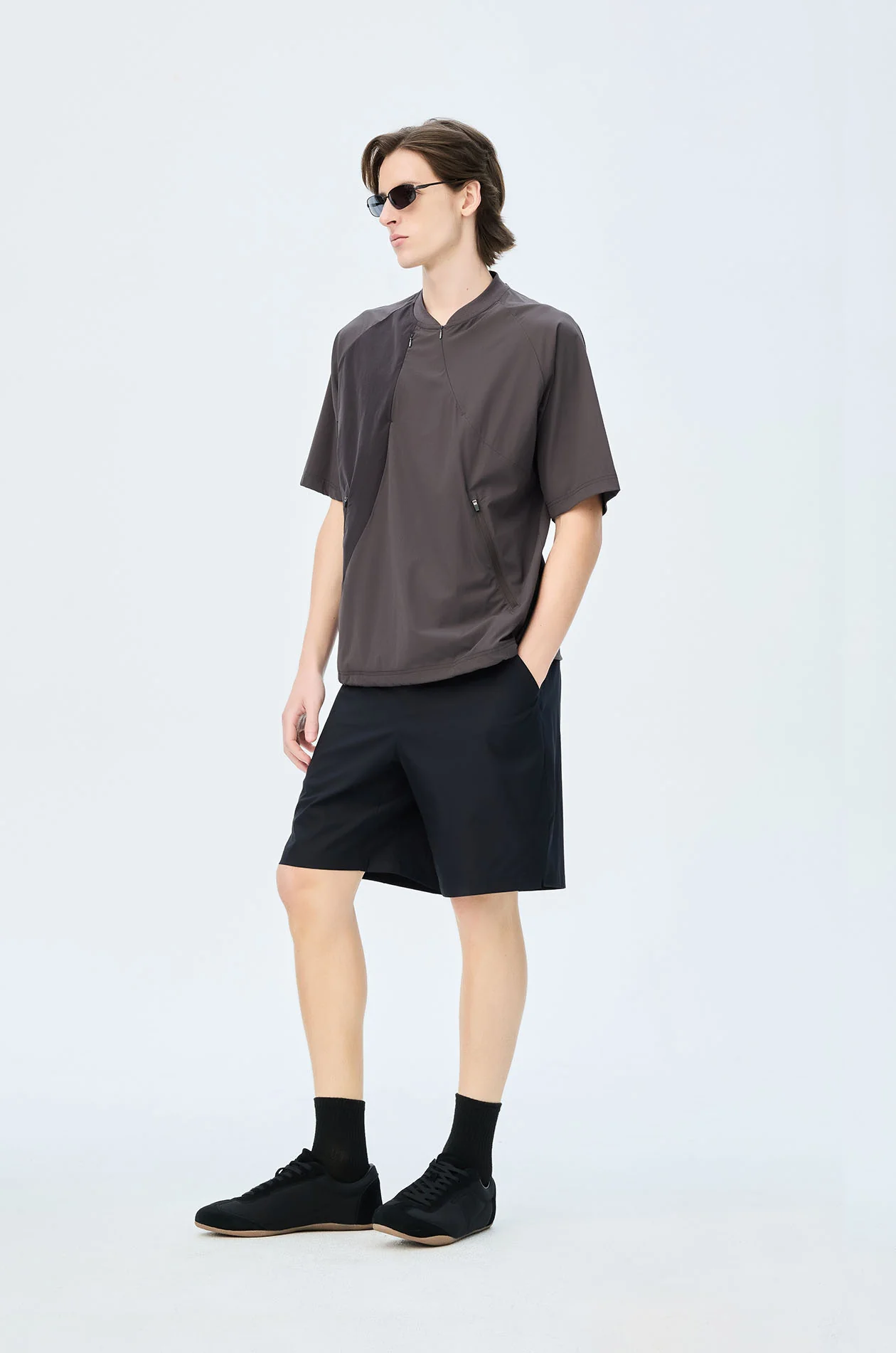 Drawstring Track Shorts - Image 4