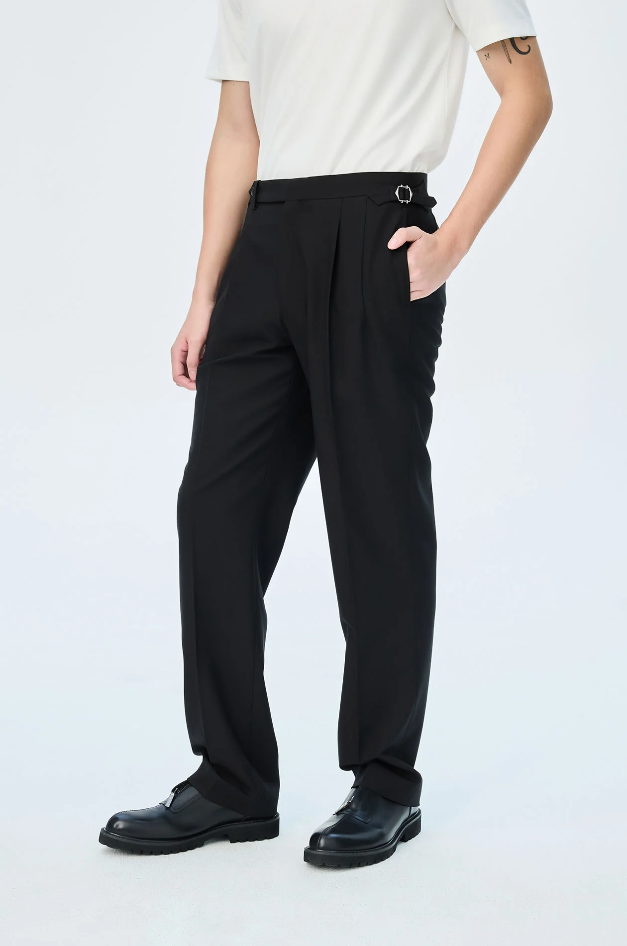 Wool Blend Tailored Pants - Image 6