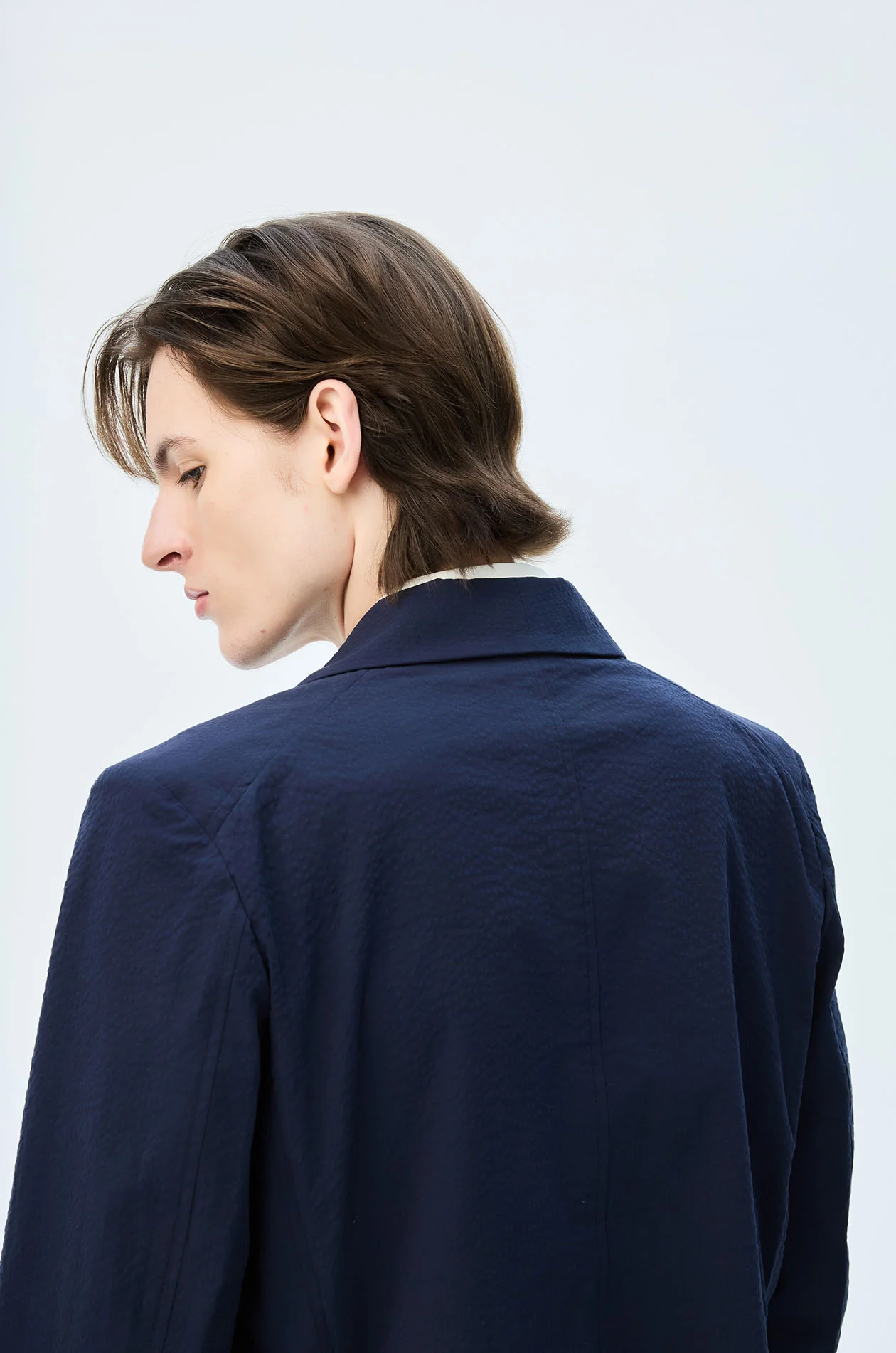 Seersucker Lightweight Blazer - Image 4