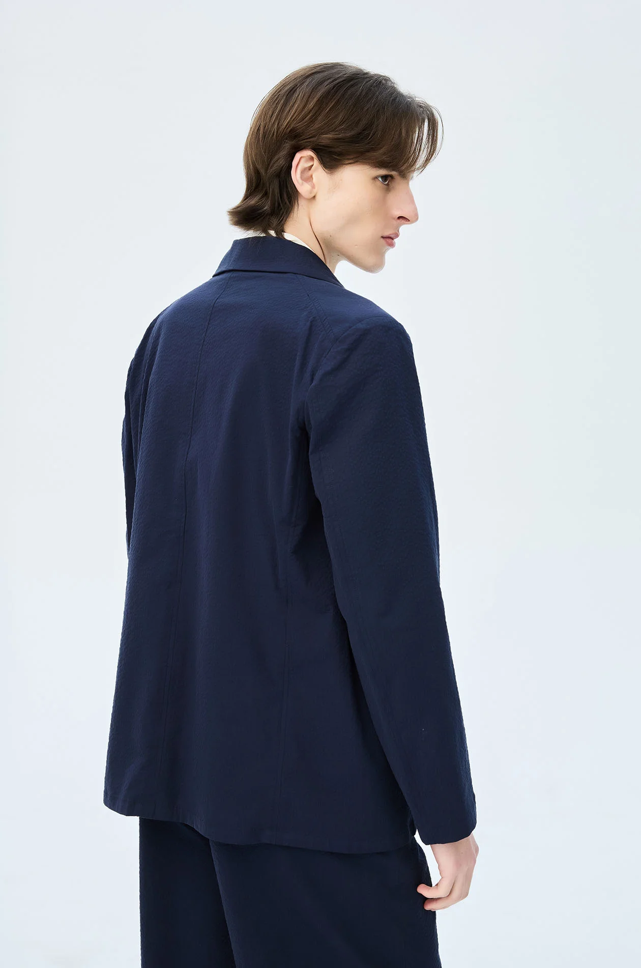 Seersucker Lightweight Blazer - Image 5