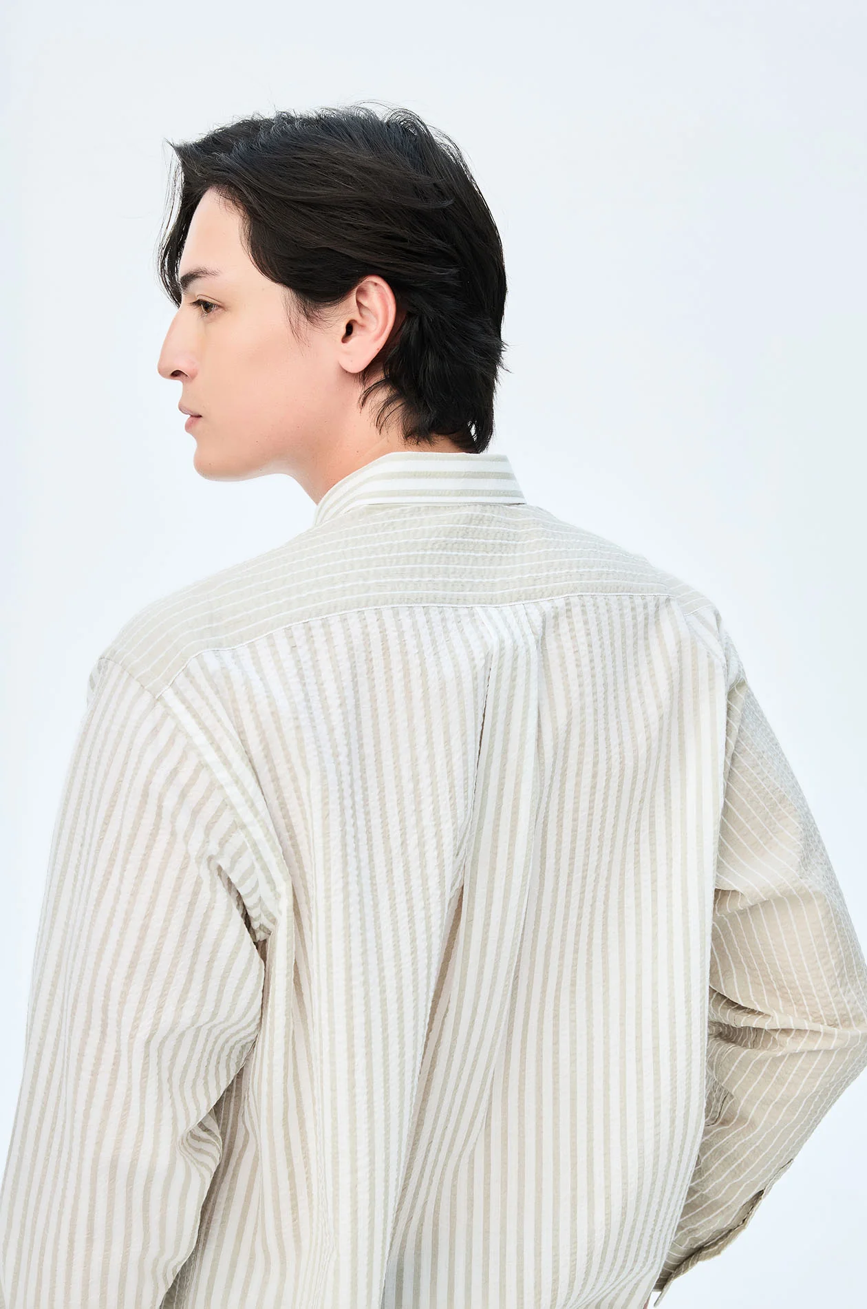 Distinctive Striped Seersucker Shirt - Image 3