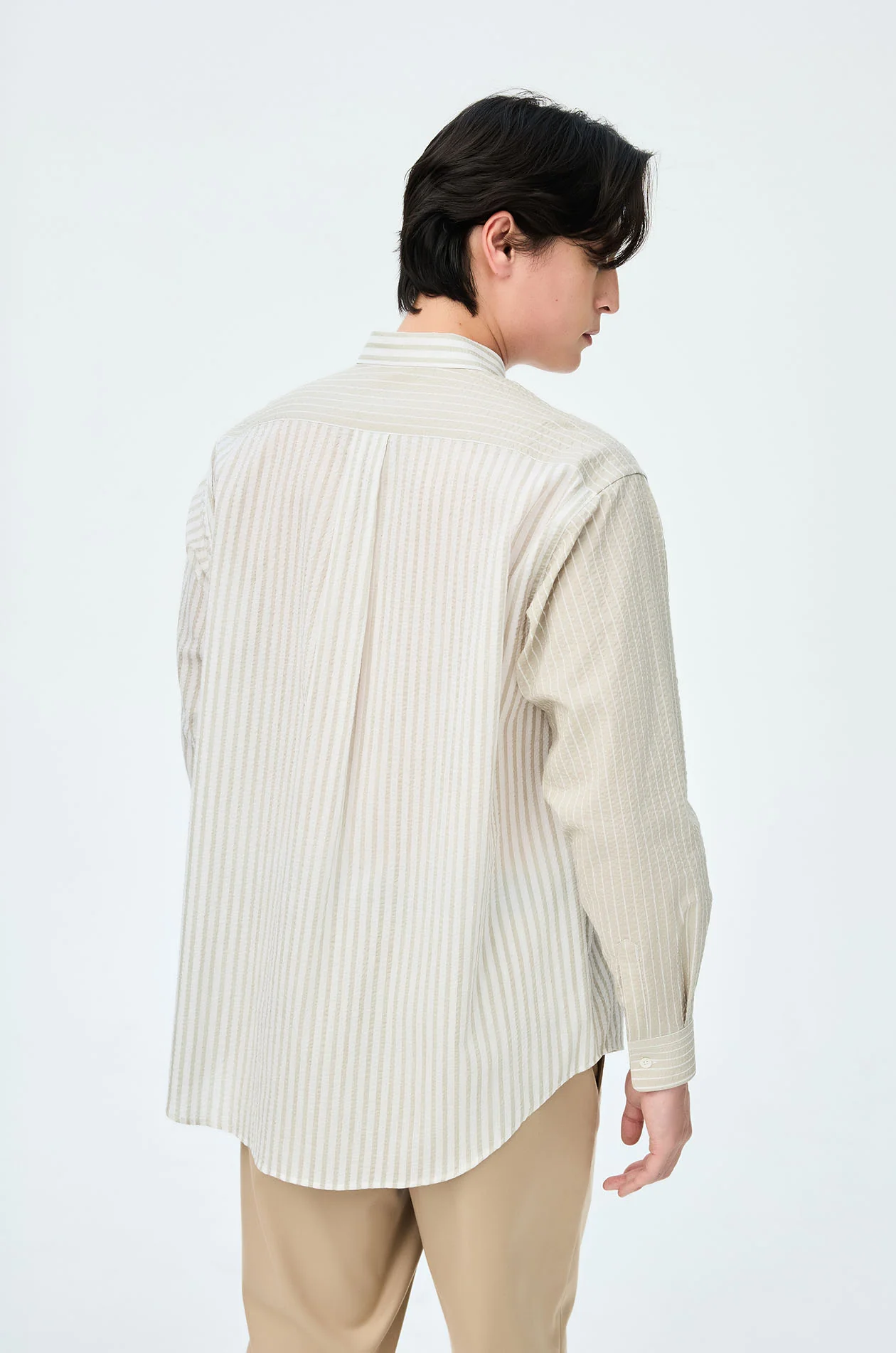 Distinctive Striped Seersucker Shirt - Image 4
