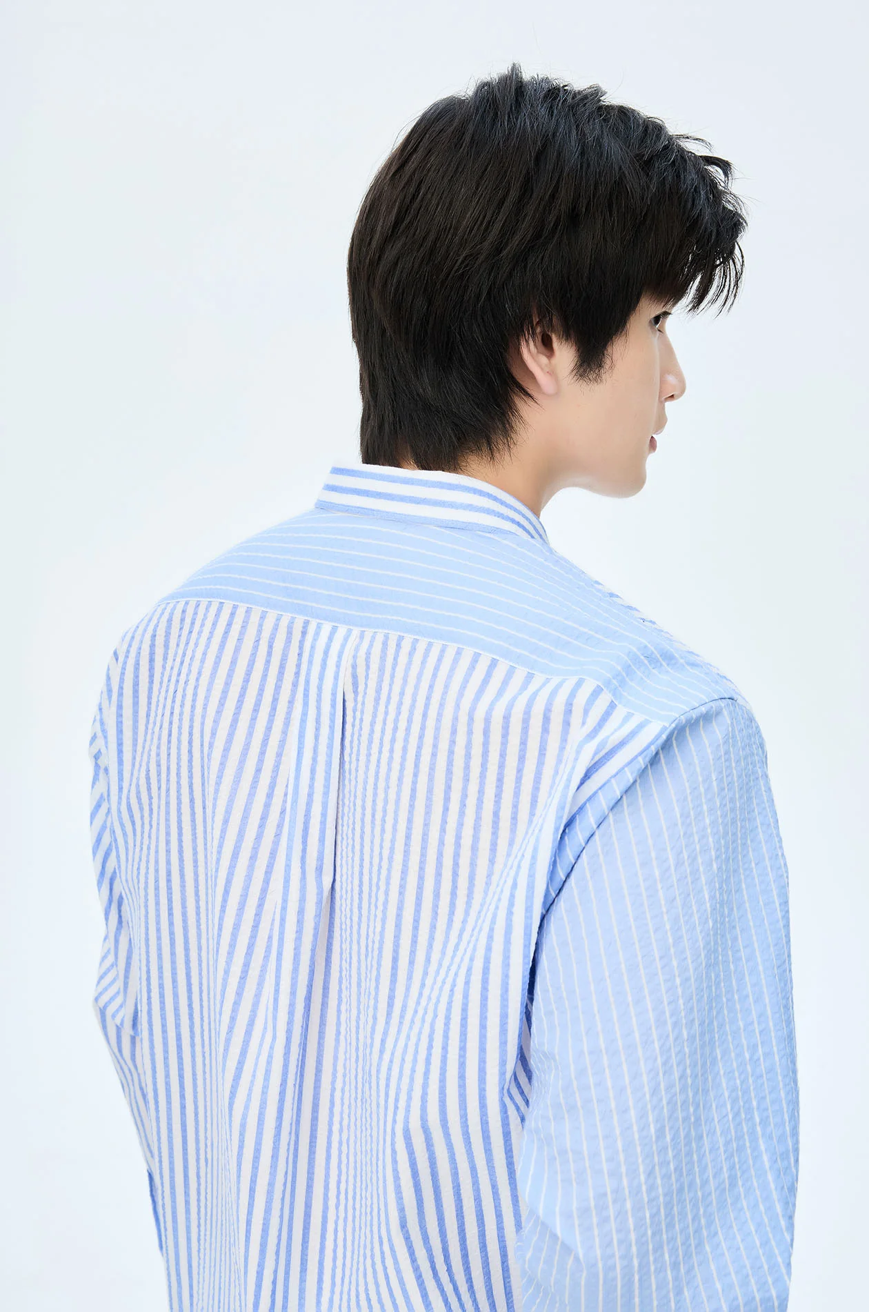 Distinctive Striped Seersucker Shirt - Image 8