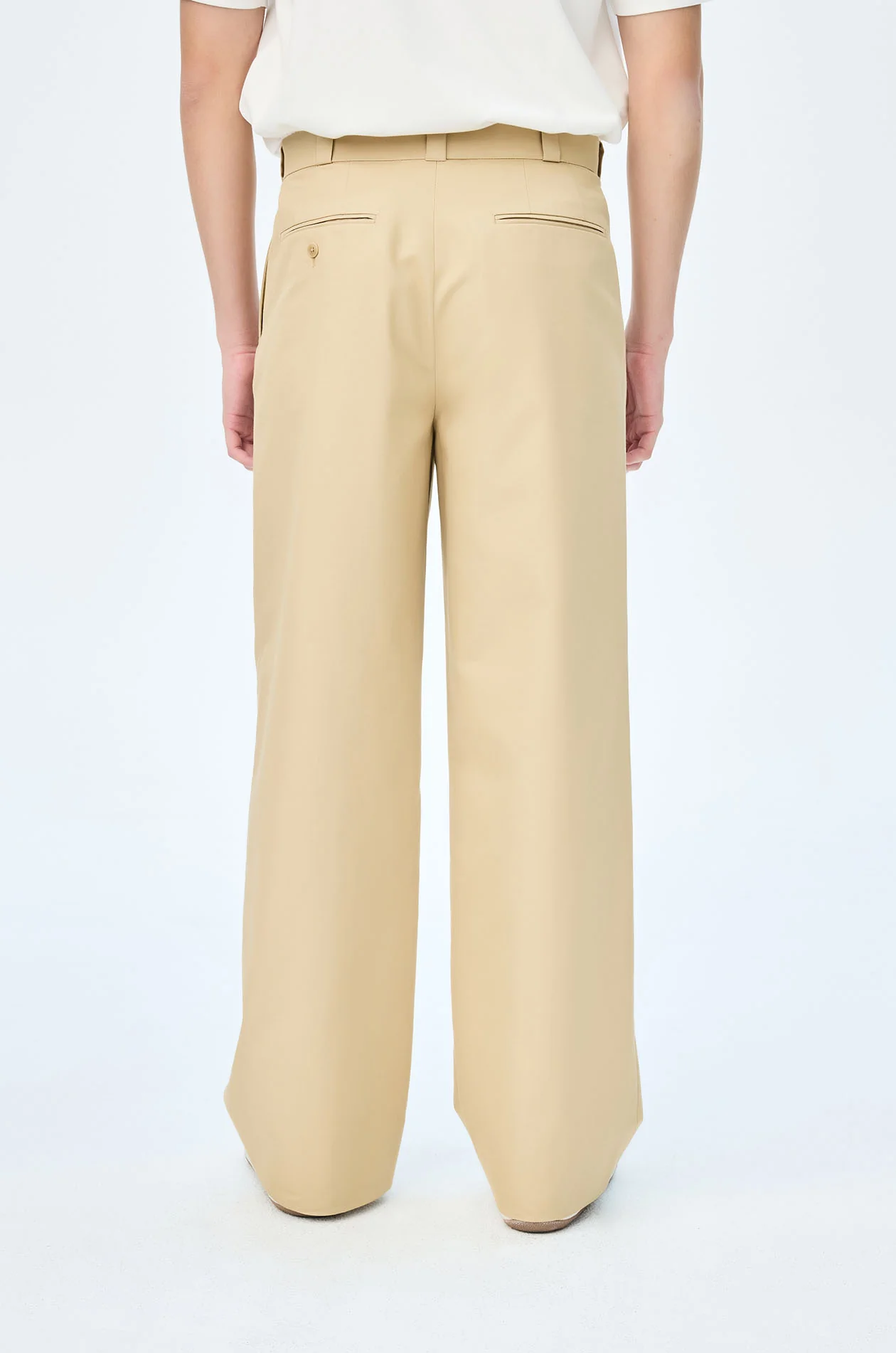 Wide Leg Pleated Chino - Image 3